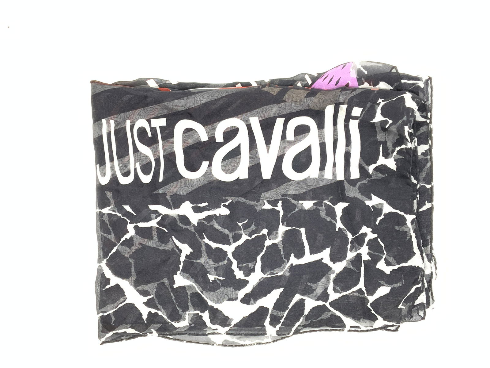 JUST CAVALLI Multi Tone Abstract Print Scarf (1 of 4)