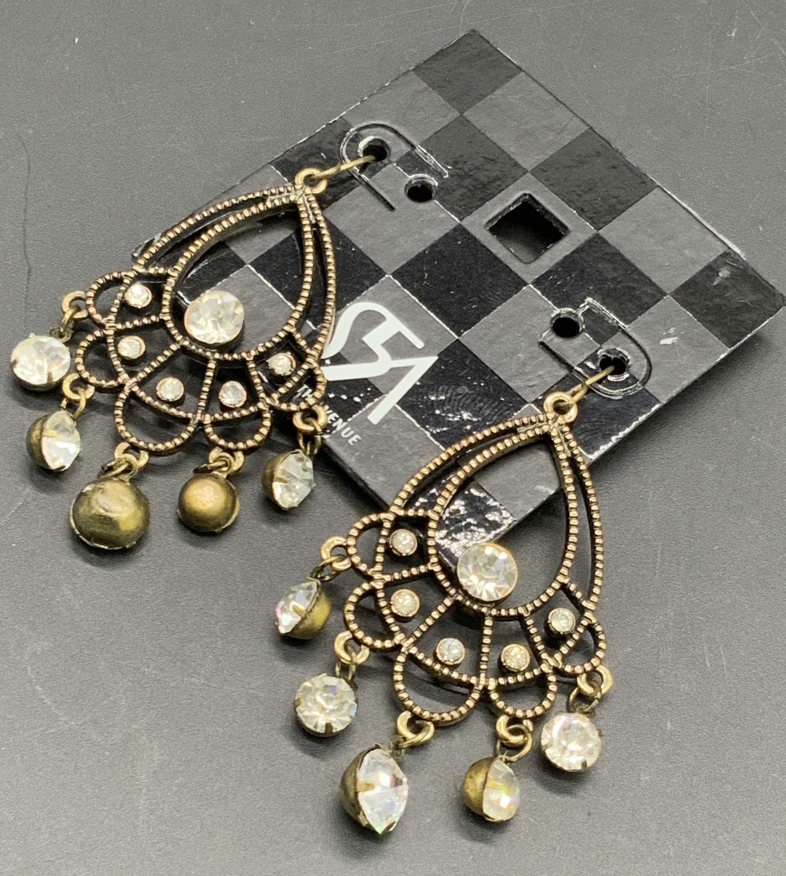SAKS FIFTH AVE Chandelier Crystal Earrings (1 of 8)