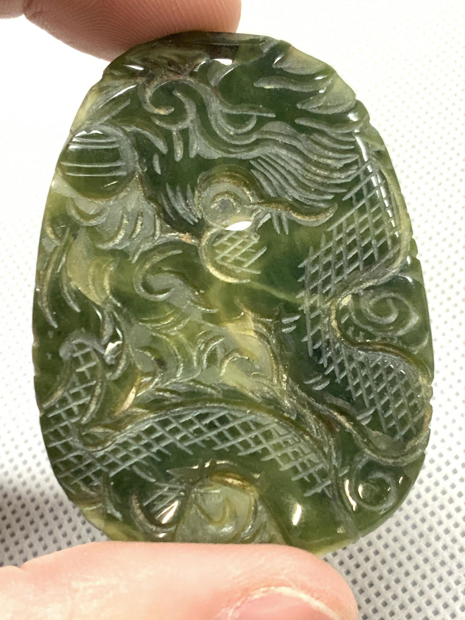 Vintage Asian Style Carved Natural Stone (1 of 6)