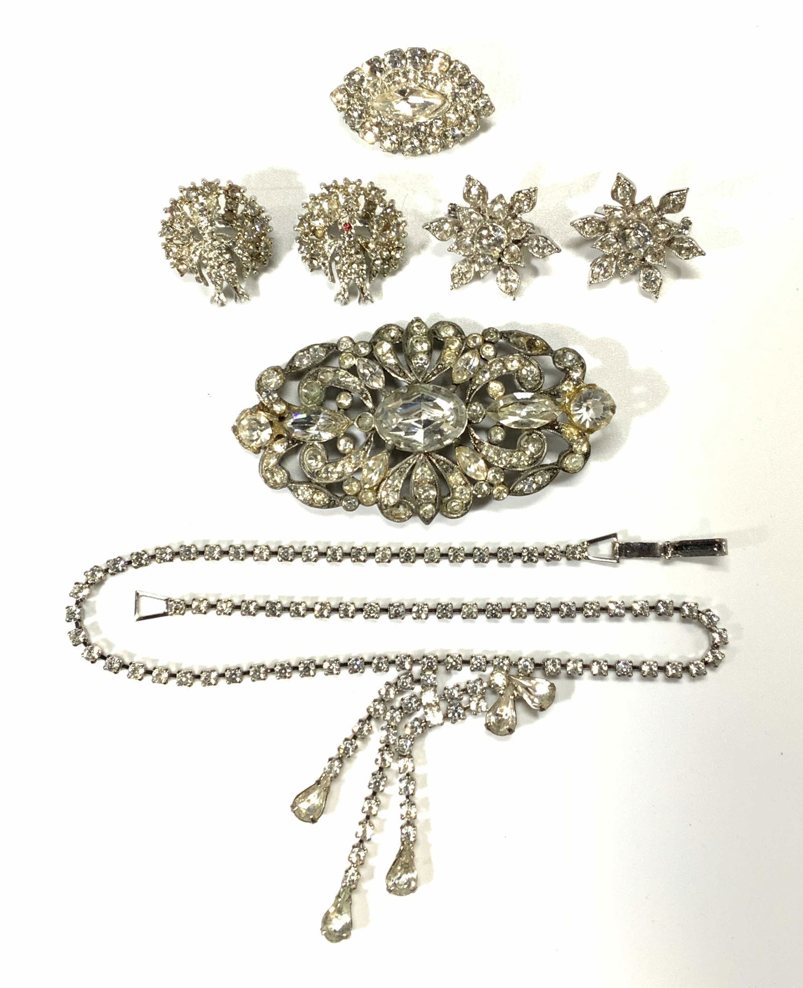 Group Vintage Silver Tone Brooches, BOGOFF, More (1 of 10)