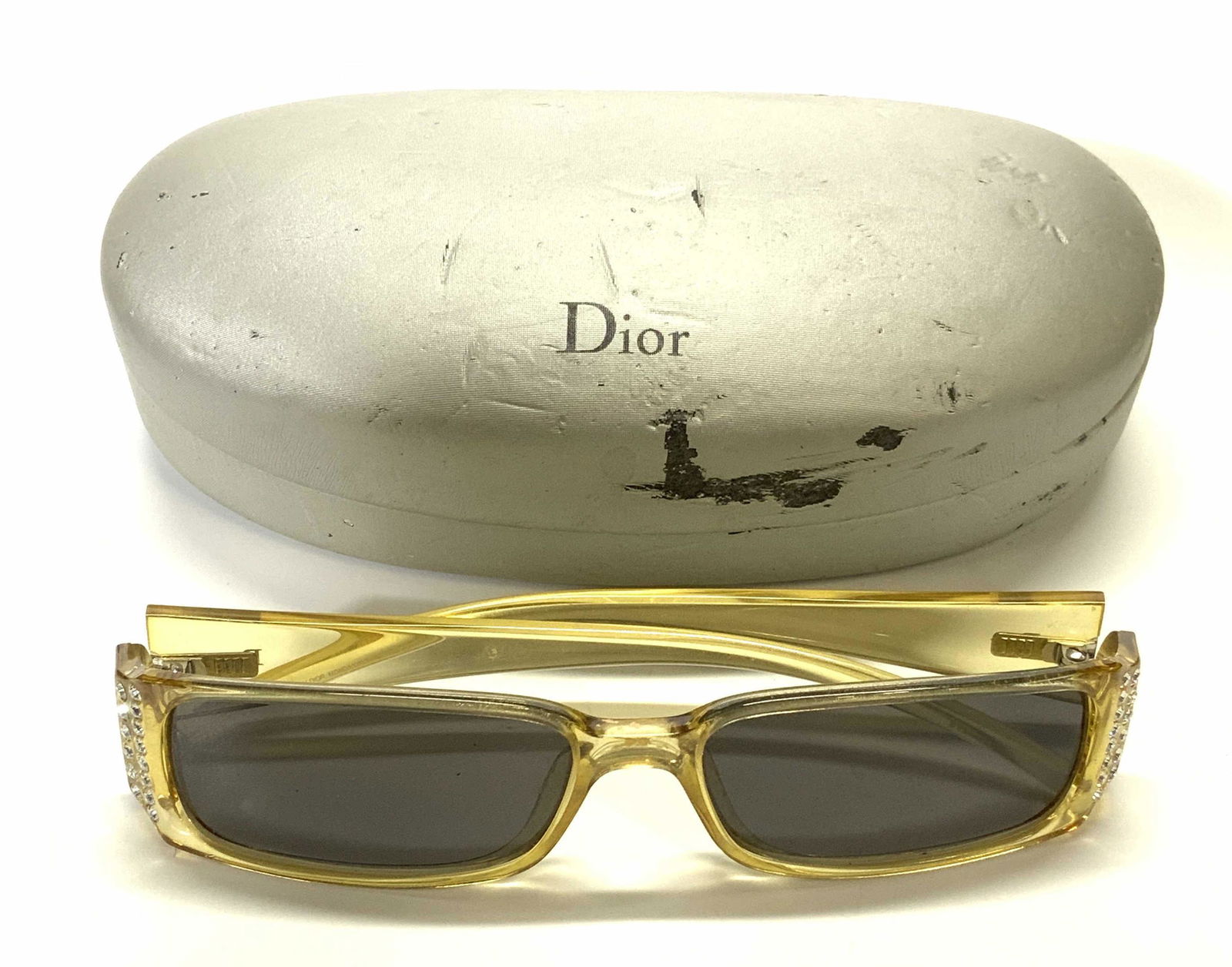 DIOR Mondays Yellow SWARVOSKI Crystal Sunglasses (1 of 6)