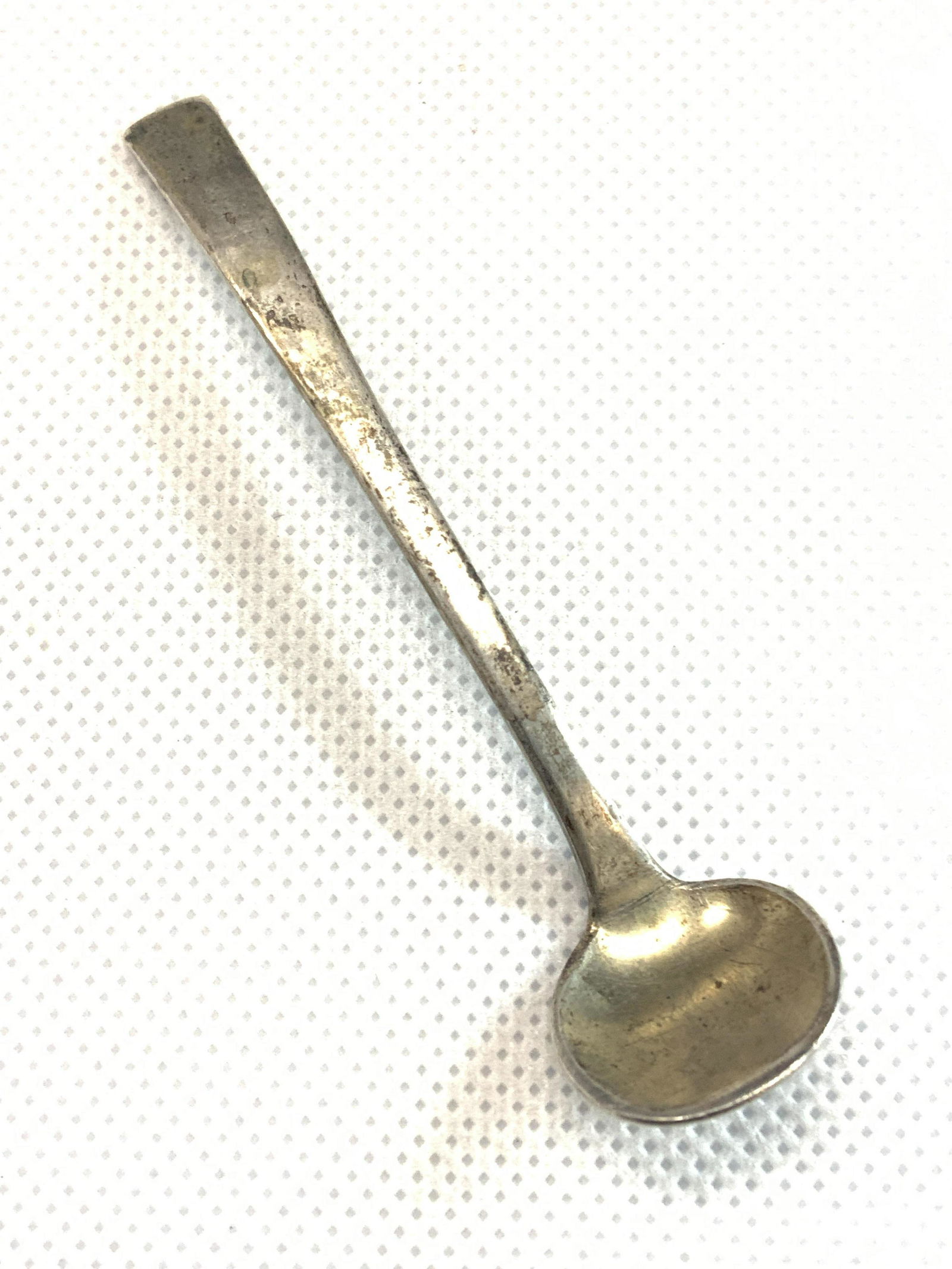 Vintage 800 Silver Salt Cellar Spoon (1 of 5)