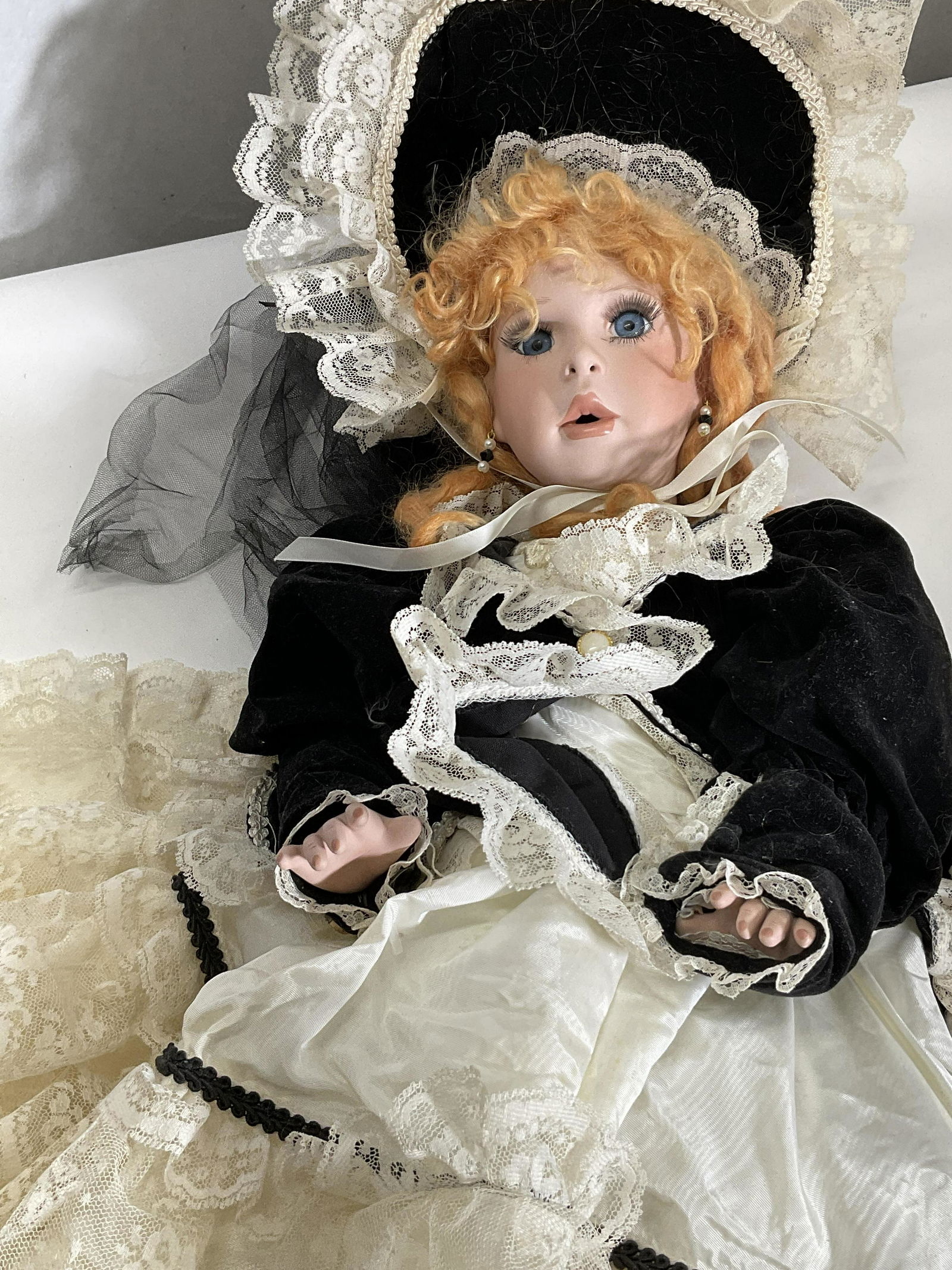 Large Porcelain Victorian Doll (1 of 6)