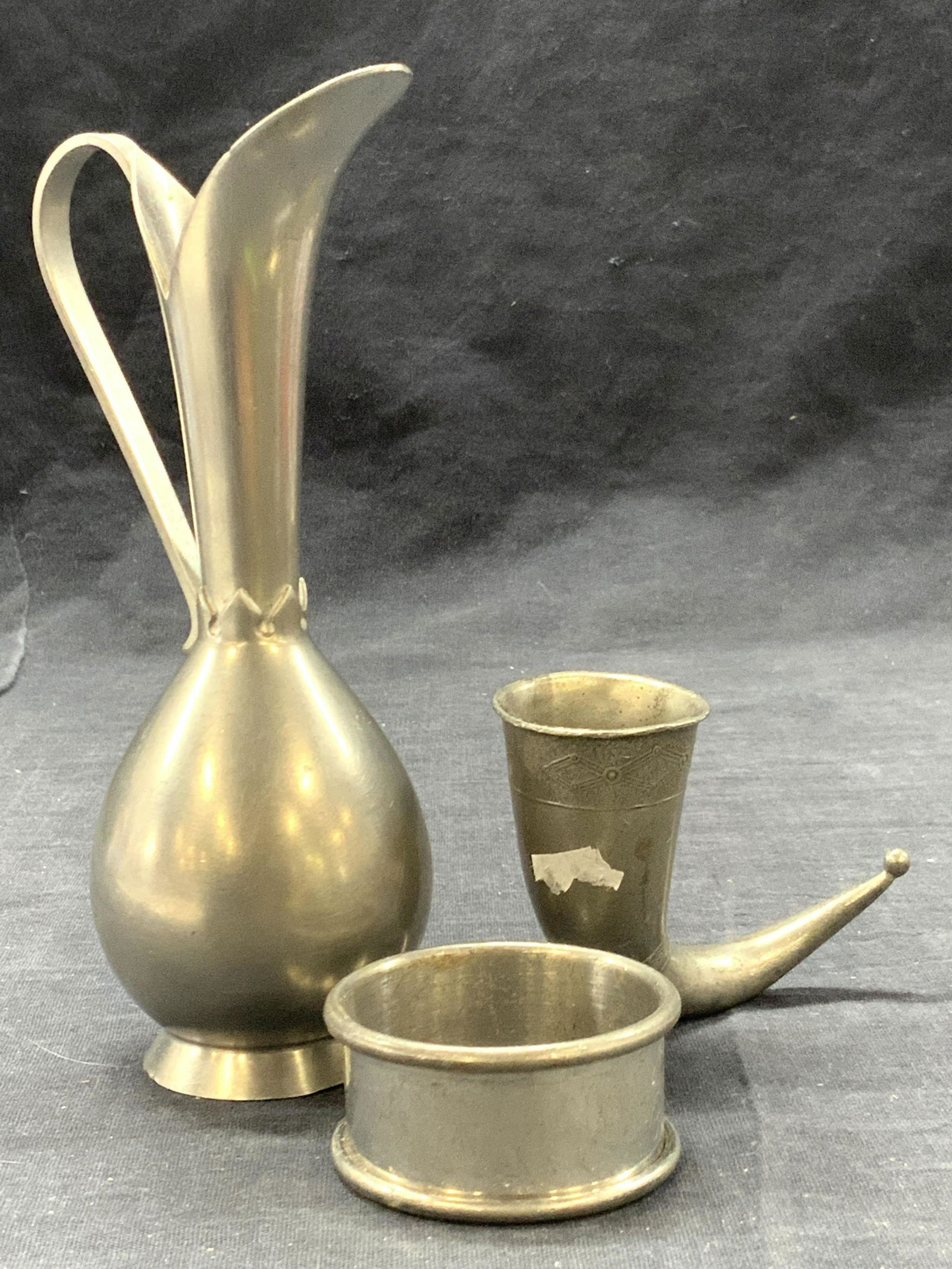 Lot 3 Pewter Tabletop Accessories (1 of 9)