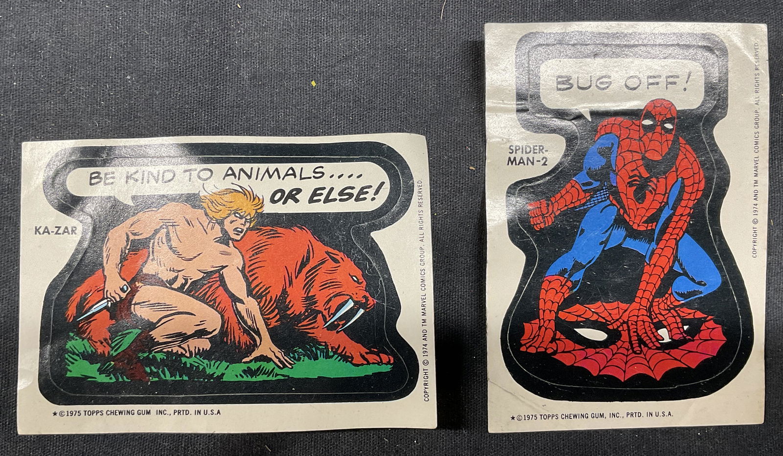 Lot 2 Vintage Stickers, 1975 (1 of 3)