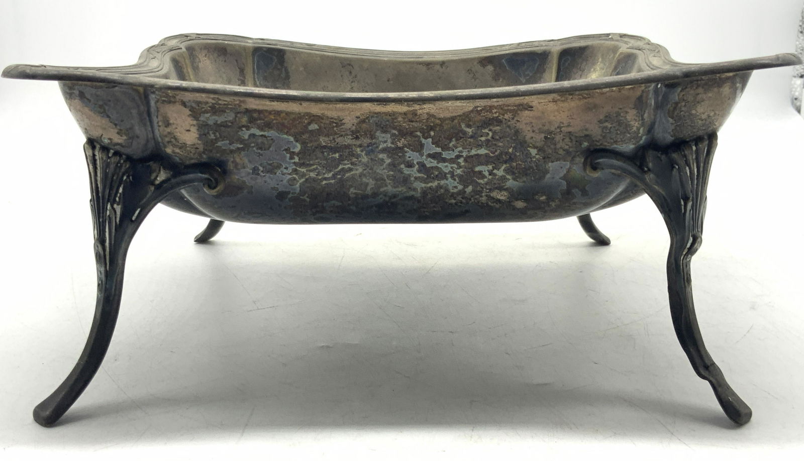 Vintage Silver Plate Footed Vessel (1 of 6)