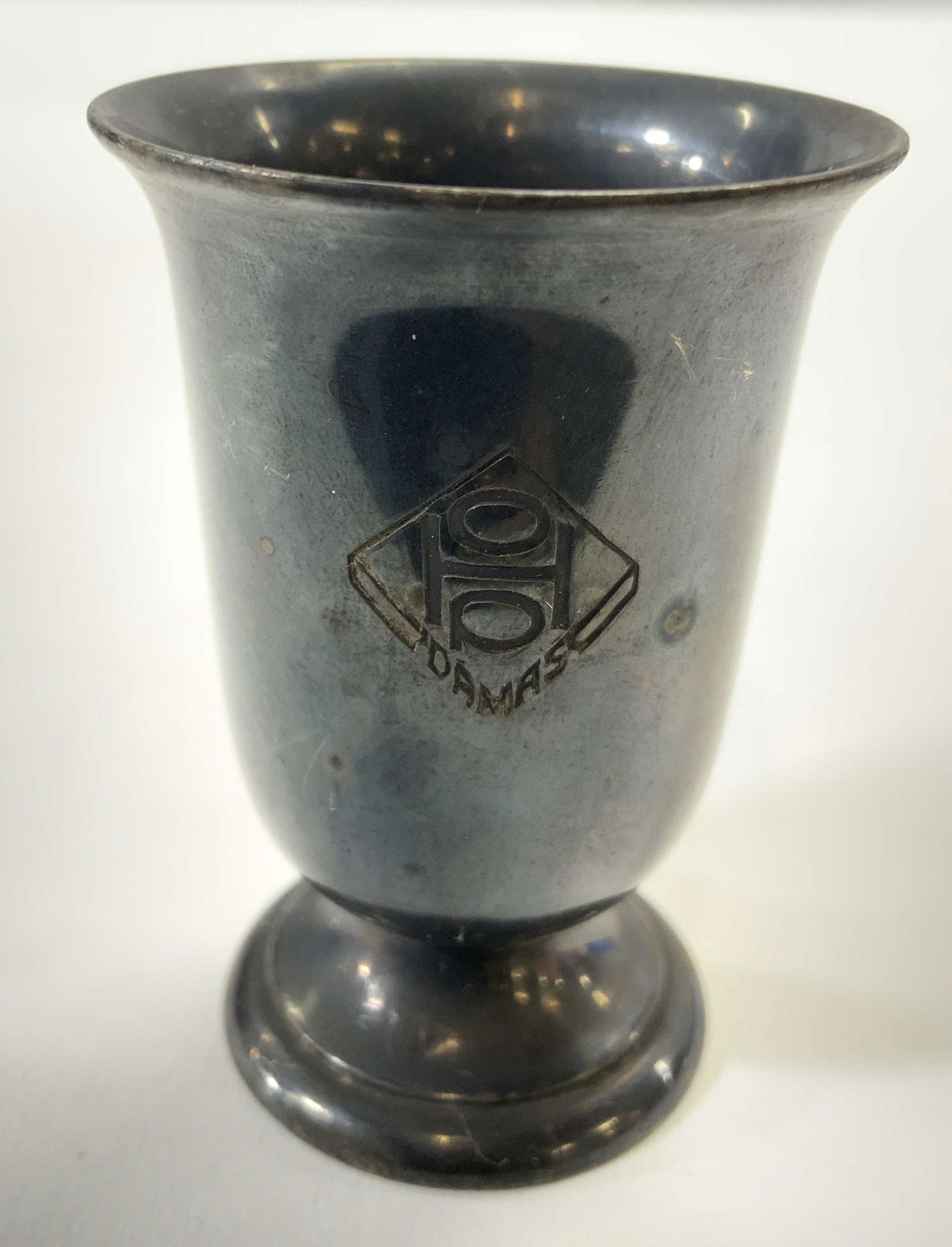 CHRISTOFLE Monogrammed Sterling Silver Vessel (1 of 6)