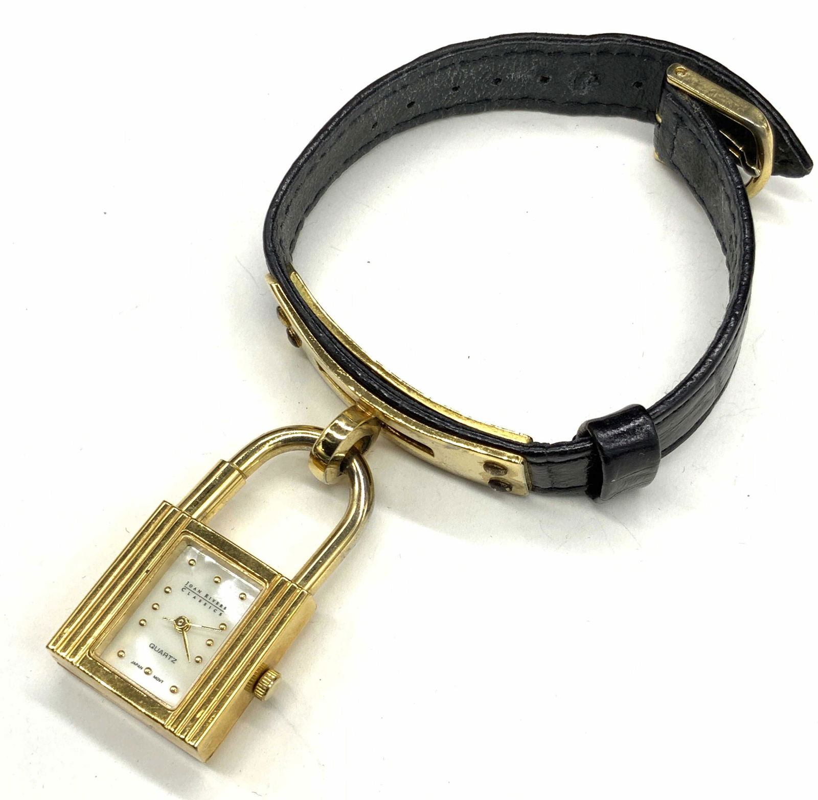 JOAN RIVERS CLASSICS Clock Lock Charm Bracelet (1 of 9)