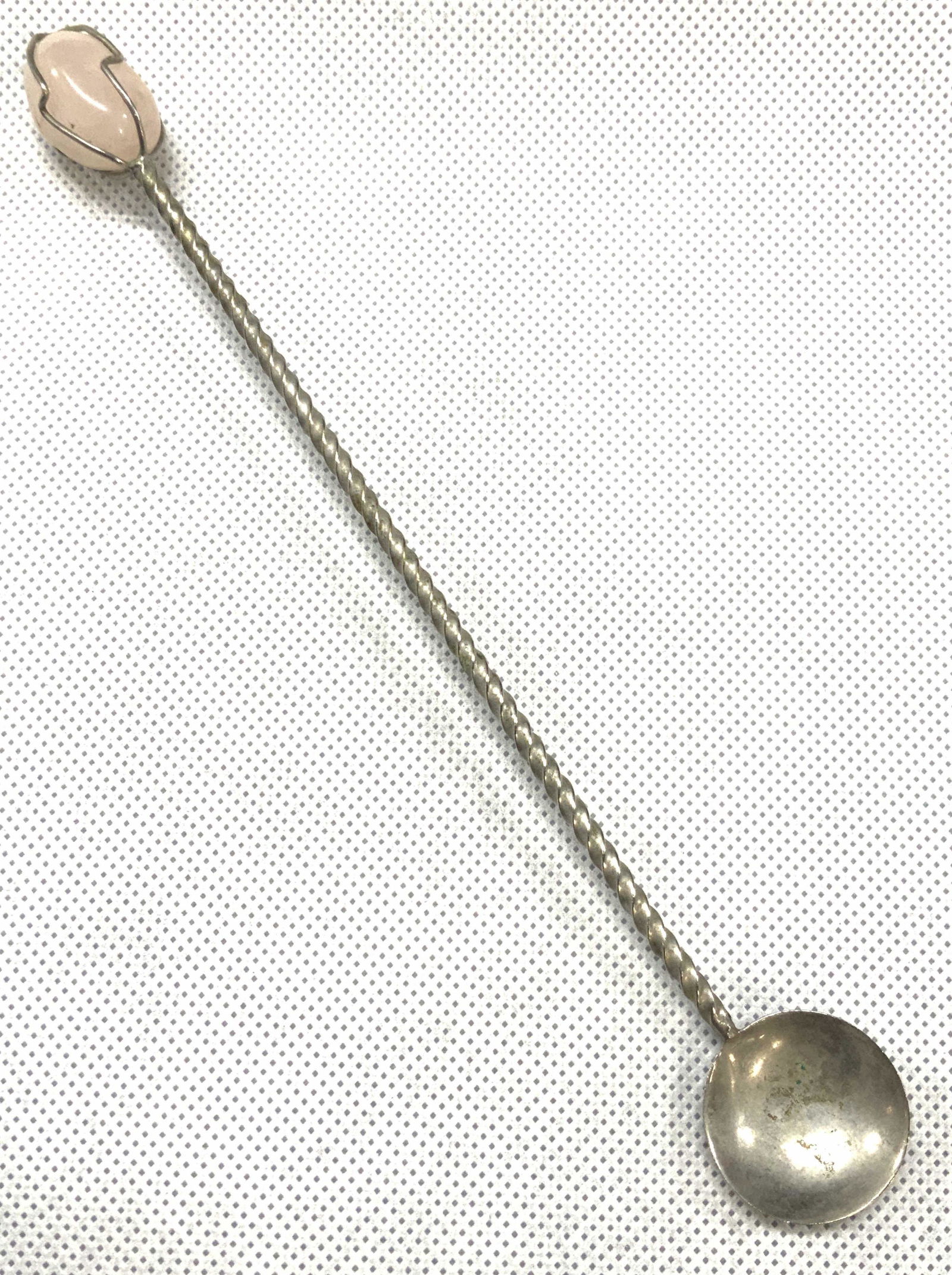 Vintage Rose Quartz Cocktail Spoon (1 of 5)