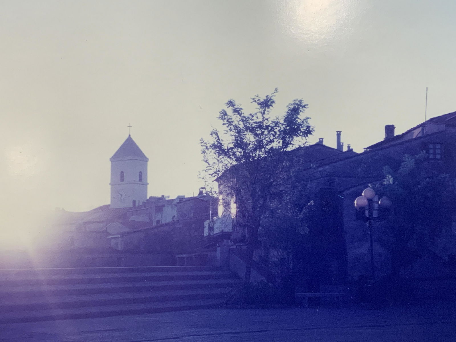 High Contrast Framed Photograph of Italian Piazza (1 of 5)