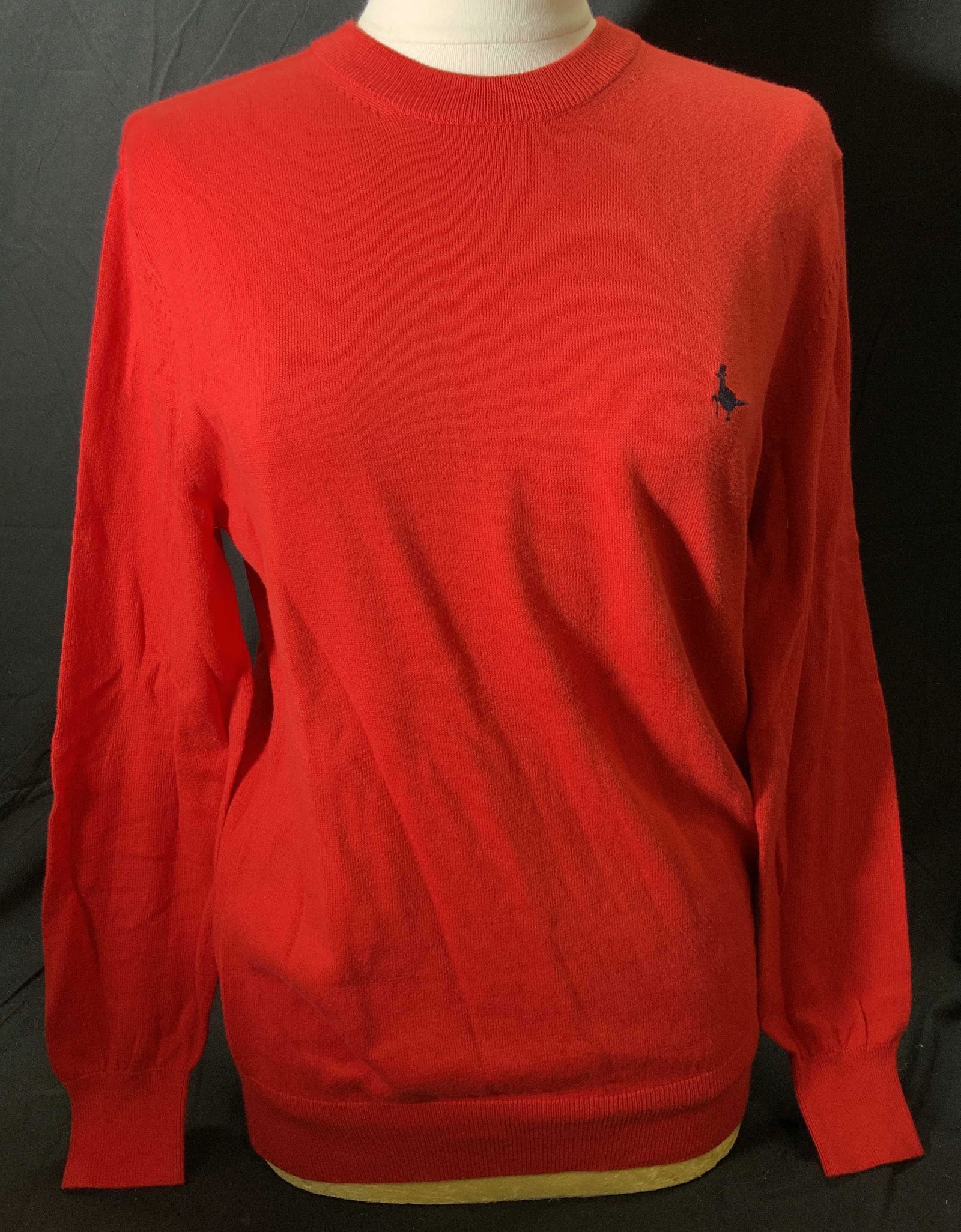 JACK WILLS Red Cotton & Cashmere Crewneck Sweater (1 of 4)