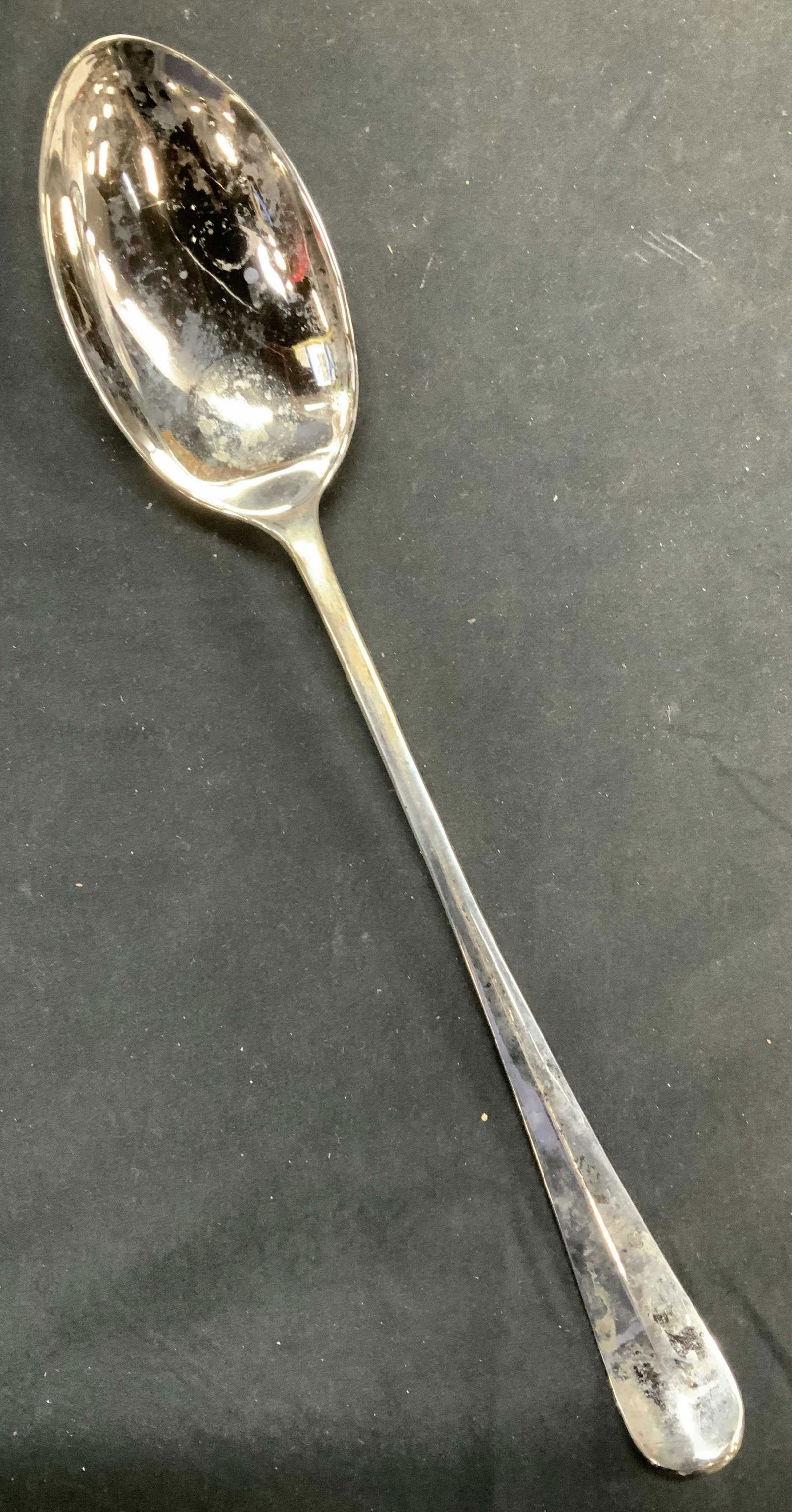 Silver Plated Long Serving Spoons (1 of 4)