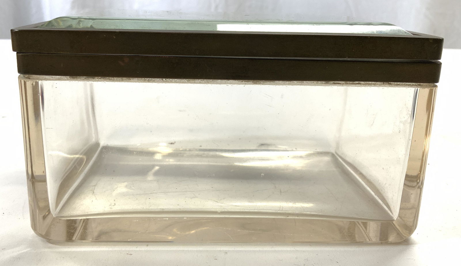 Vintage Glass & Brass Display Box (1 of 8)