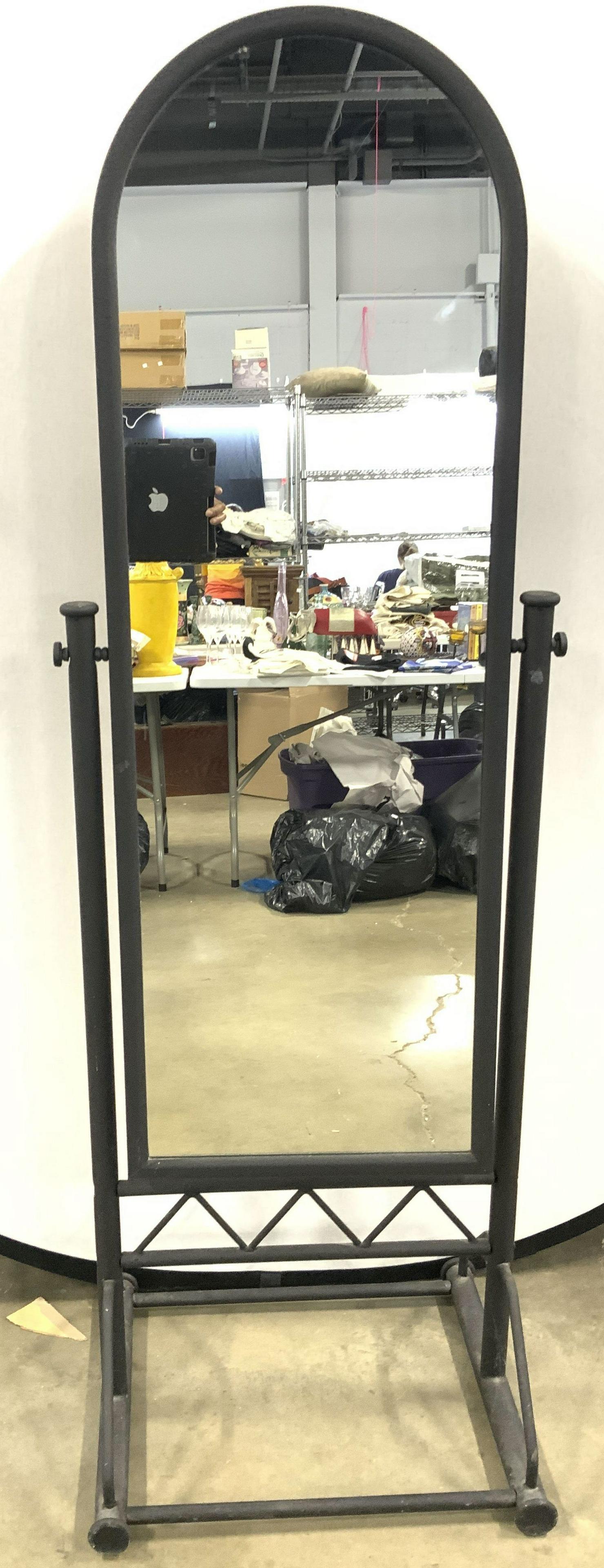 Standing Metal Floor Mirror (1 of 8)