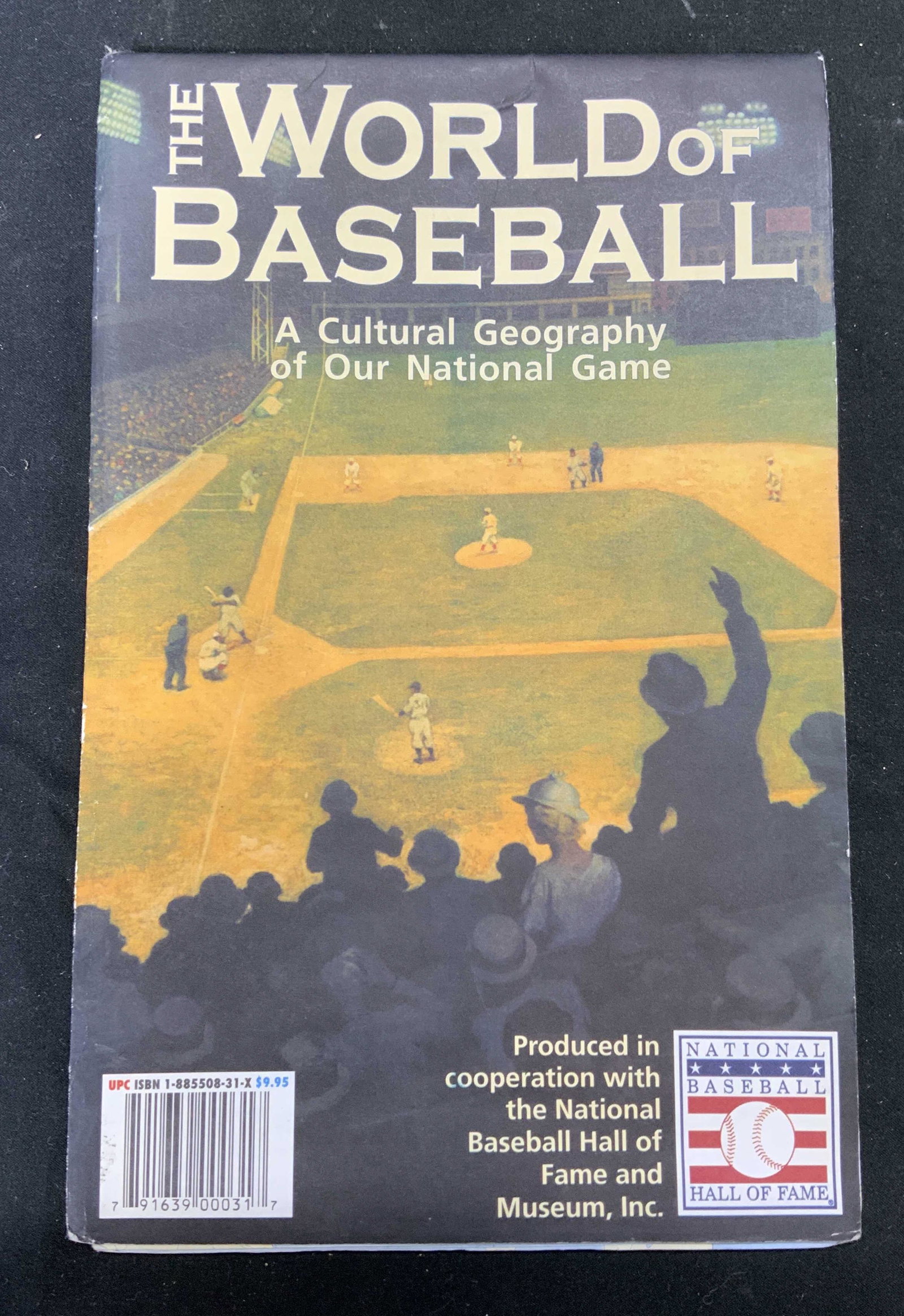 Vintage World of Baseball Map & Infographic: Vintage The World of Baseball: A Cultural Geography of Our National Game. Published by White Star Press, 2000. Surface wear consistent with exposure. Measures approx. 5.75 x 9 inches (folded). Basebal