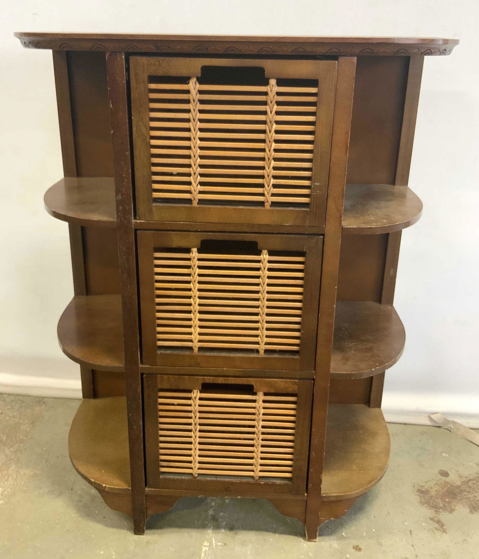 Etched Wooden Three Drawer Cabinet / Hall Table (1 of 14)