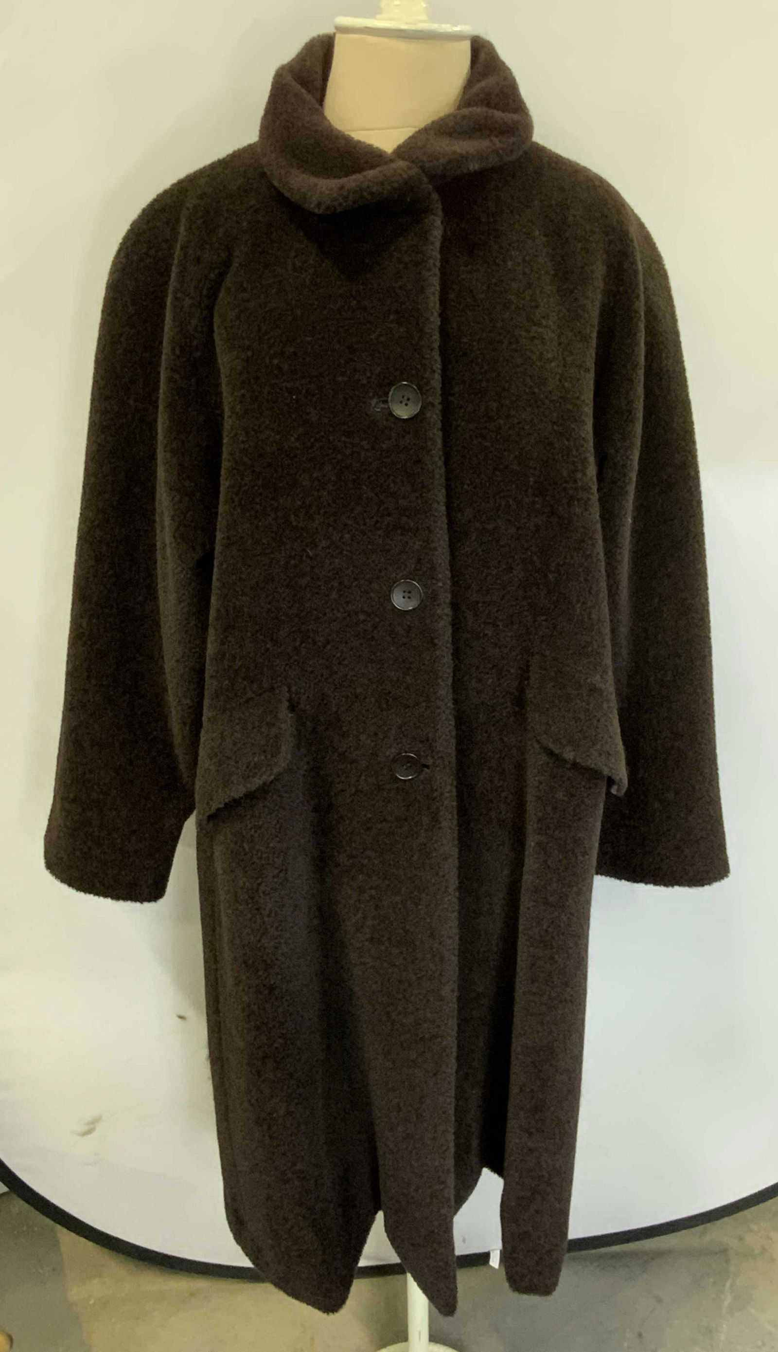 Vintage SEARLE BLATT STUDIO Brown Wool Coat (1 of 6)