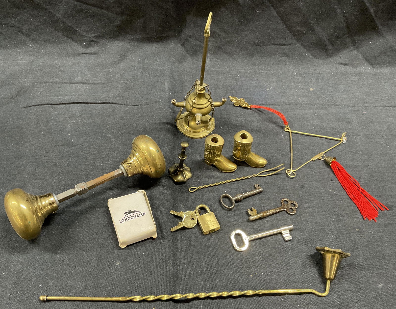 Lot of Brass Metalwares, Keys, & More (1 of 4)