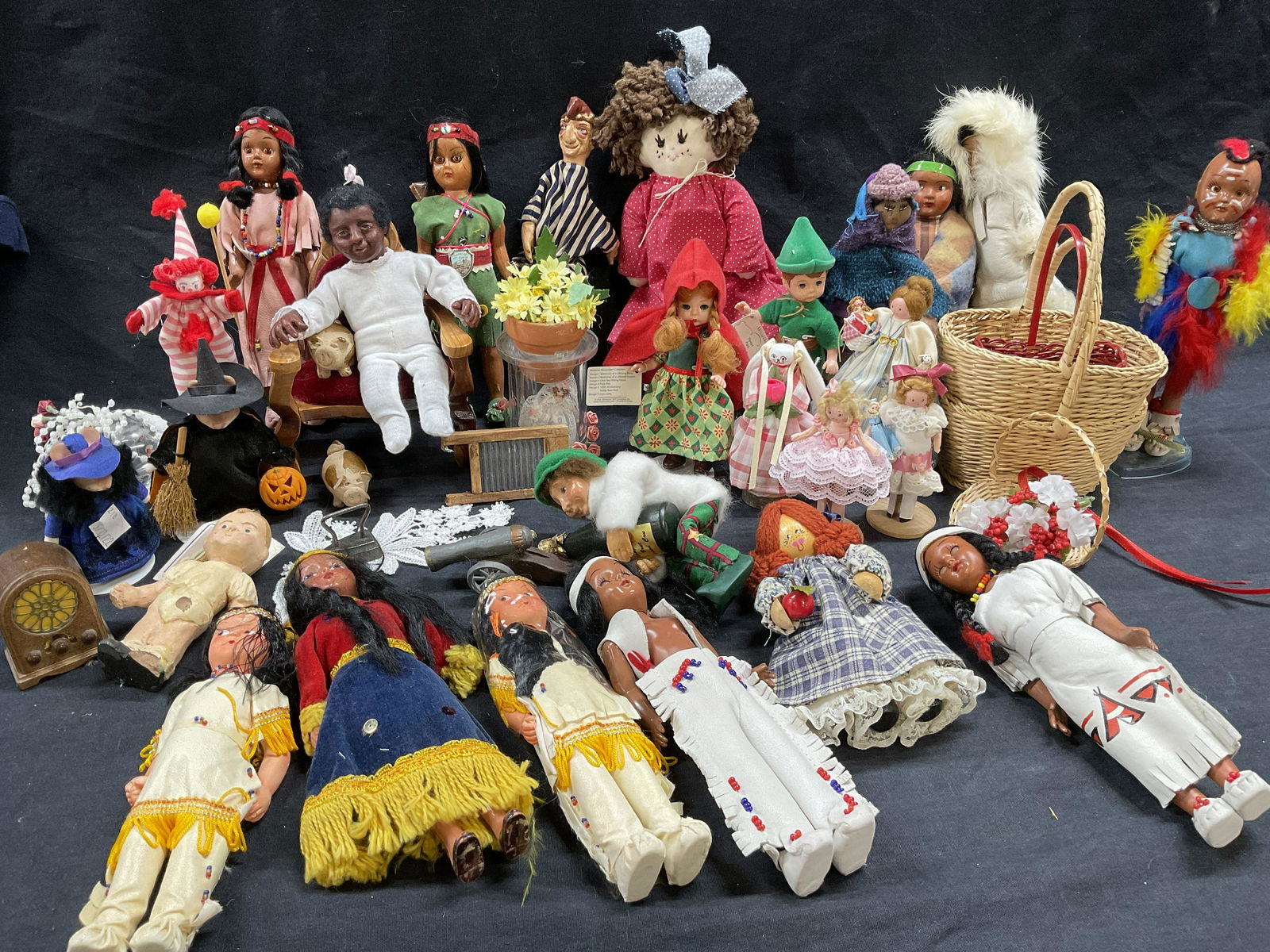 Group Lot Dolls & Miniature Doll House Accessories (1 of 7)