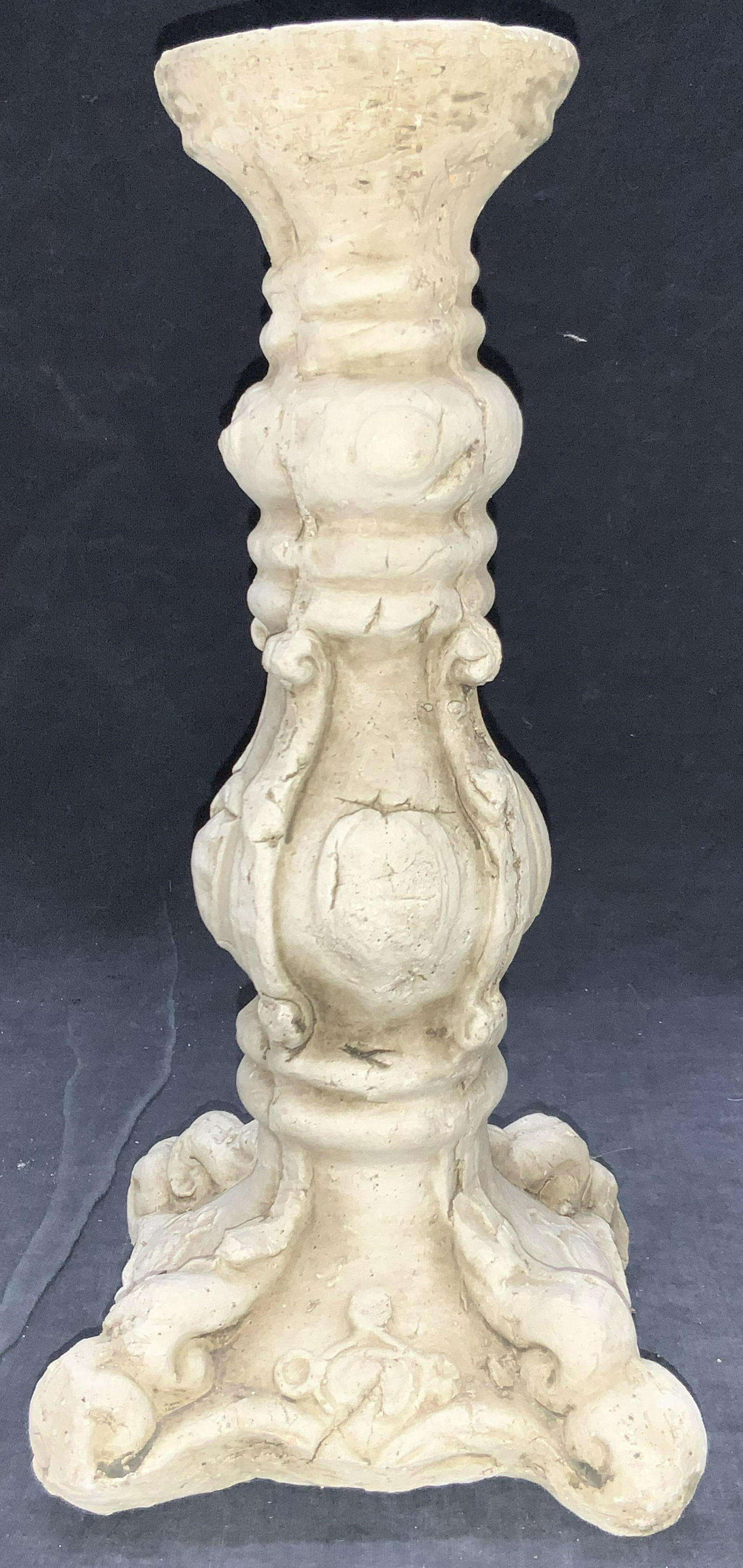 Vintage Art Nouveau Stone Composite Candle Holder (1 of 7)