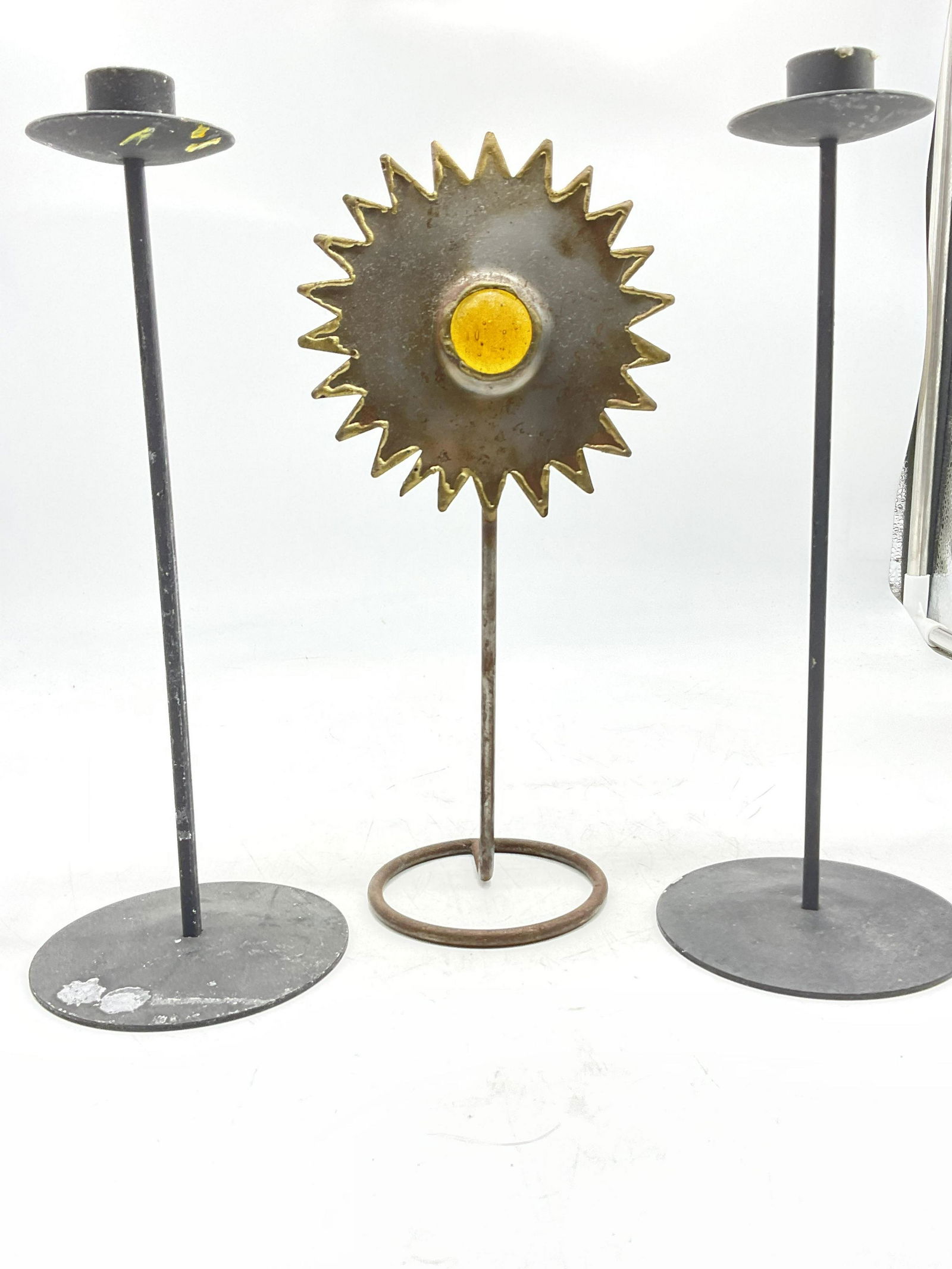 Lot 3 Metal Candle Holders (1 of 5)