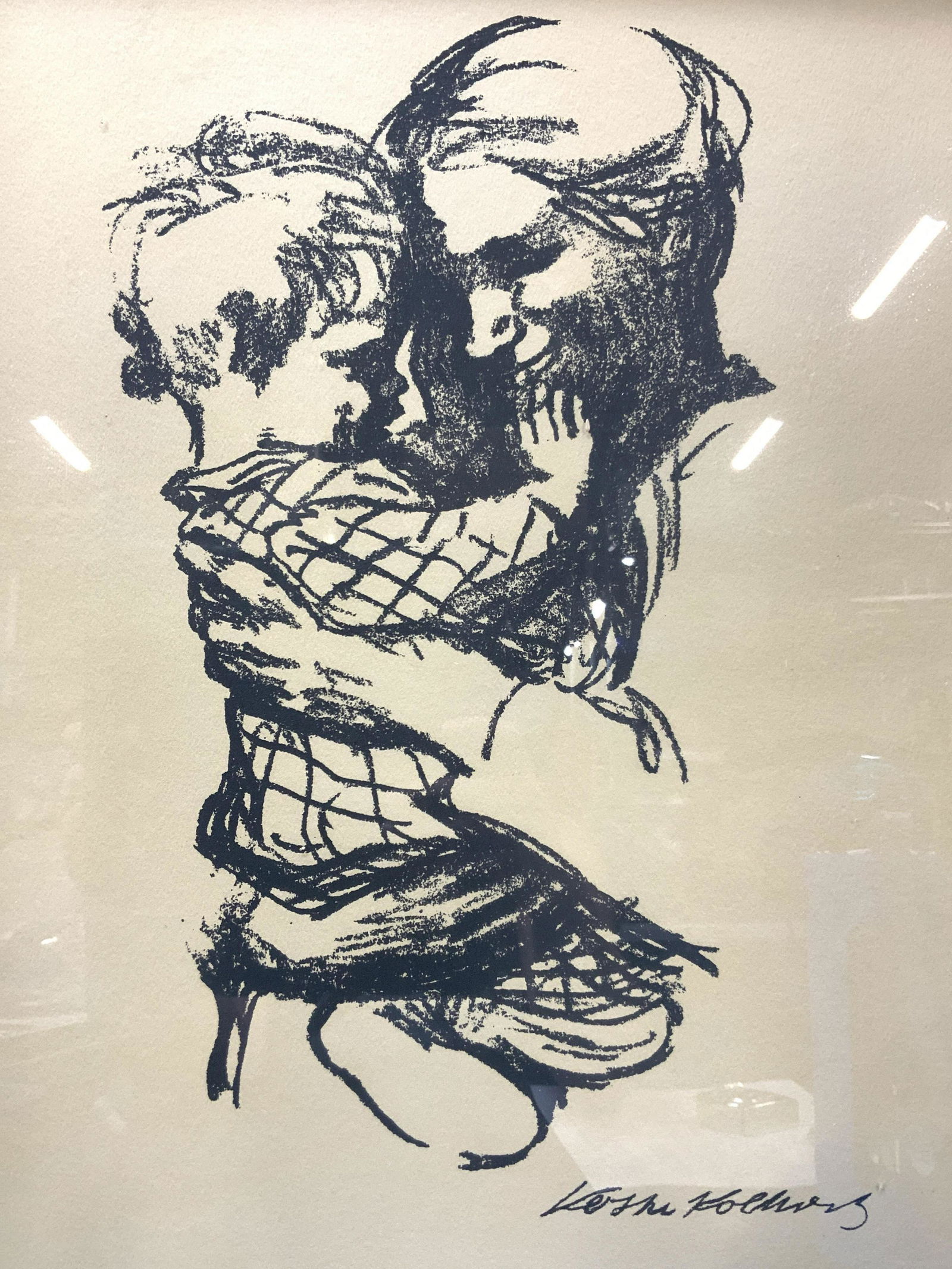 Kathe Kollwitz Framed Mother & Child Lithograph (1 of 8)