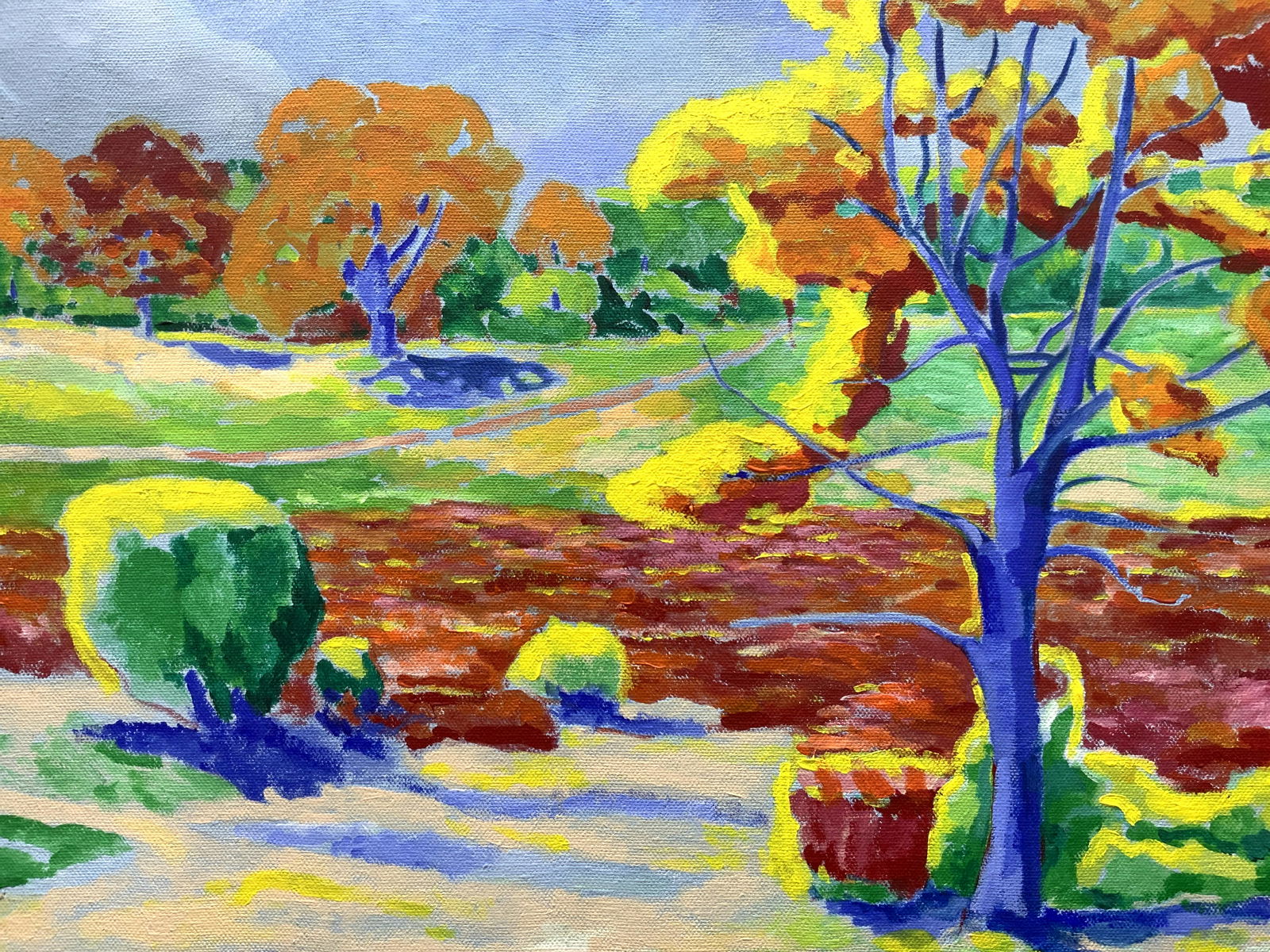 THOMAS Fauvist Landscape Oil Painting (1 of 9)