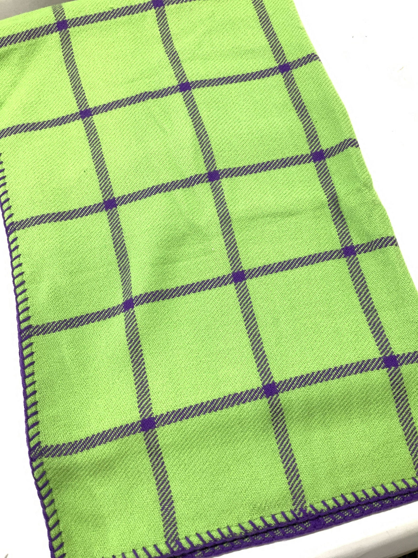 Alicia ADAMS Baby Alpaca Knit Throw, sgn (1 of 5)