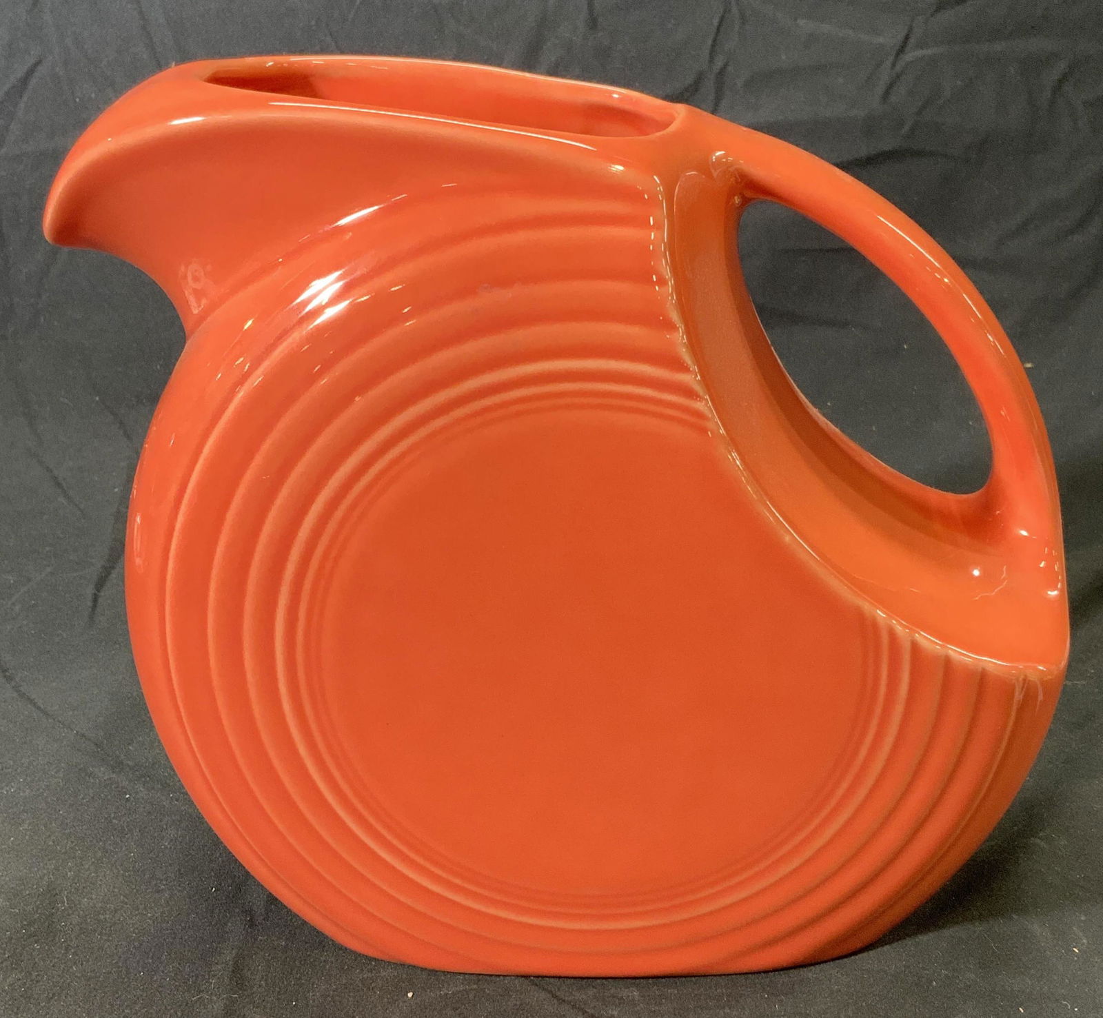 FIESTA Coral Embossed Ceramic Disc Pitcher (1 of 4)