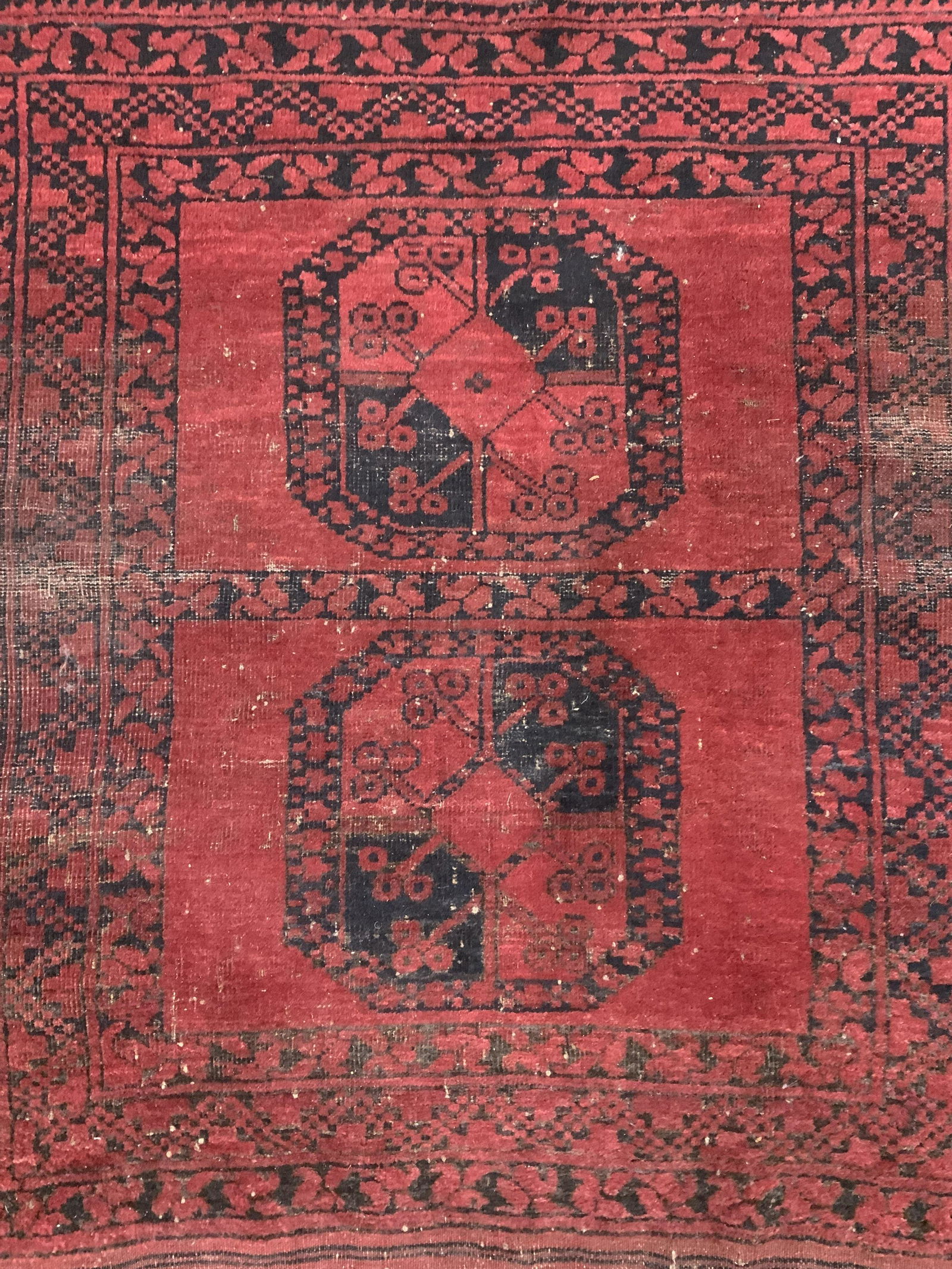 Vintage Handmade Fringed Wool Area Rug (1 of 10)