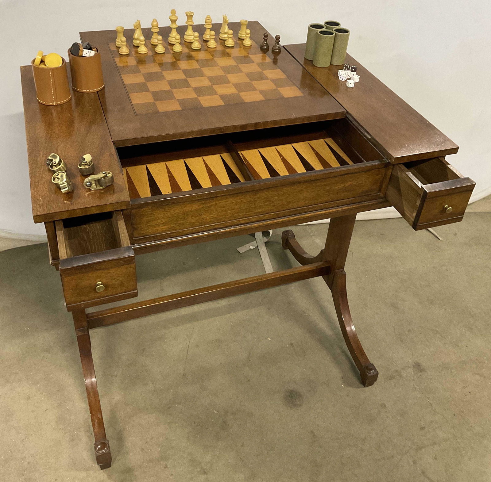 Baker Furniture Wood Game Table (1 of 10)