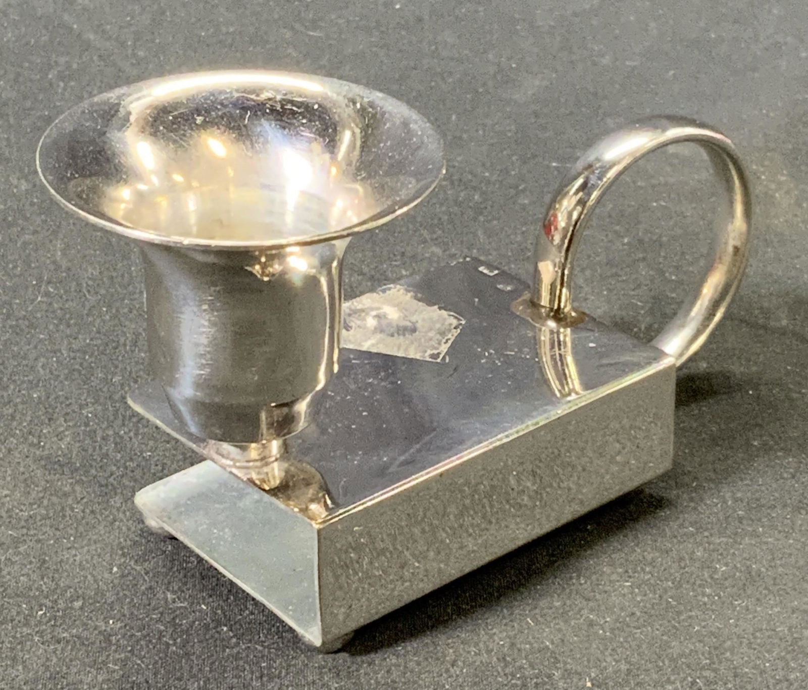 Vintage Sterling Candlestick & Matchbox Holder (1 of 5)