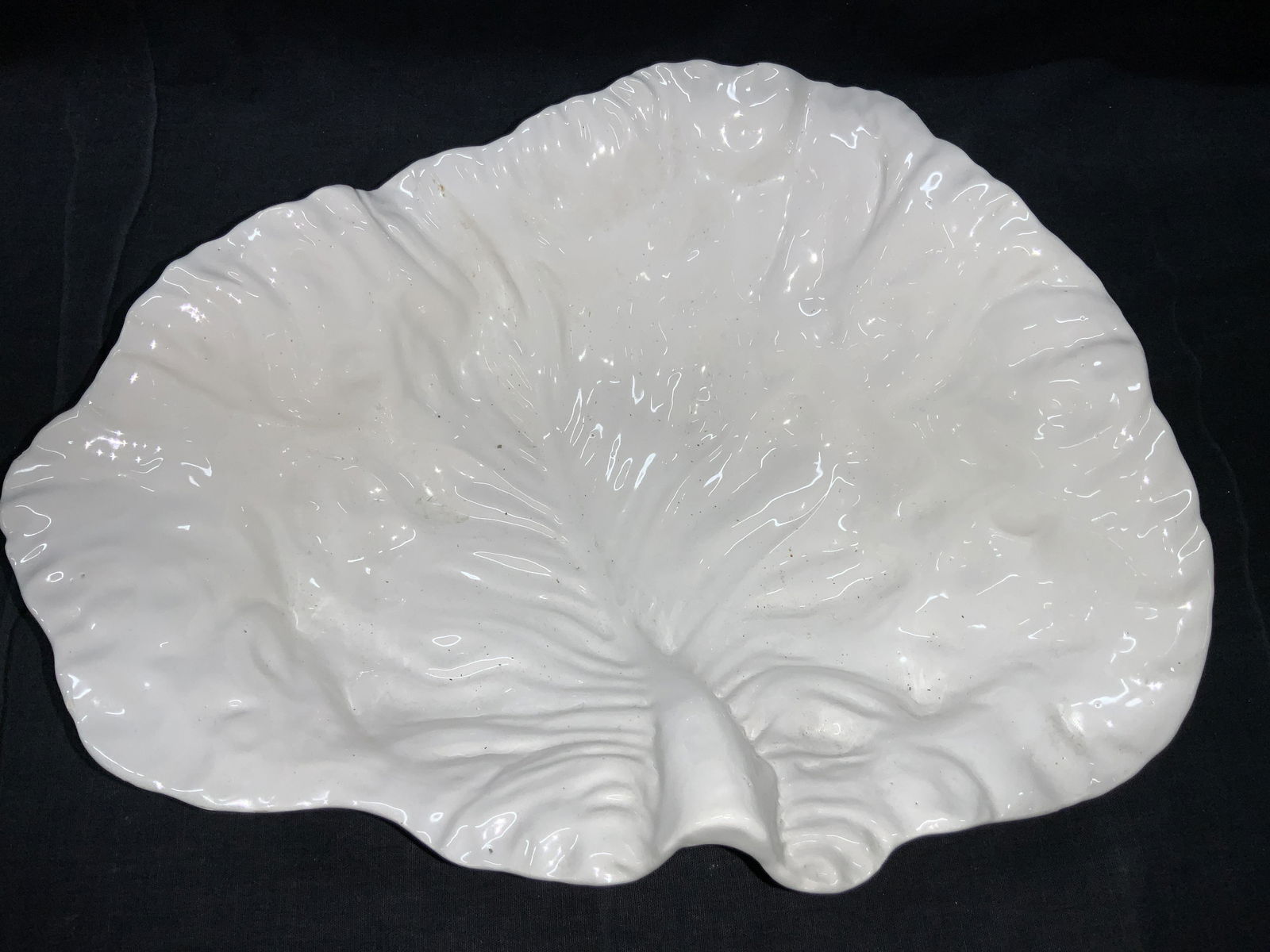 Vintage White Ceramic Centerpiece Dish, Italy (1 of 9)