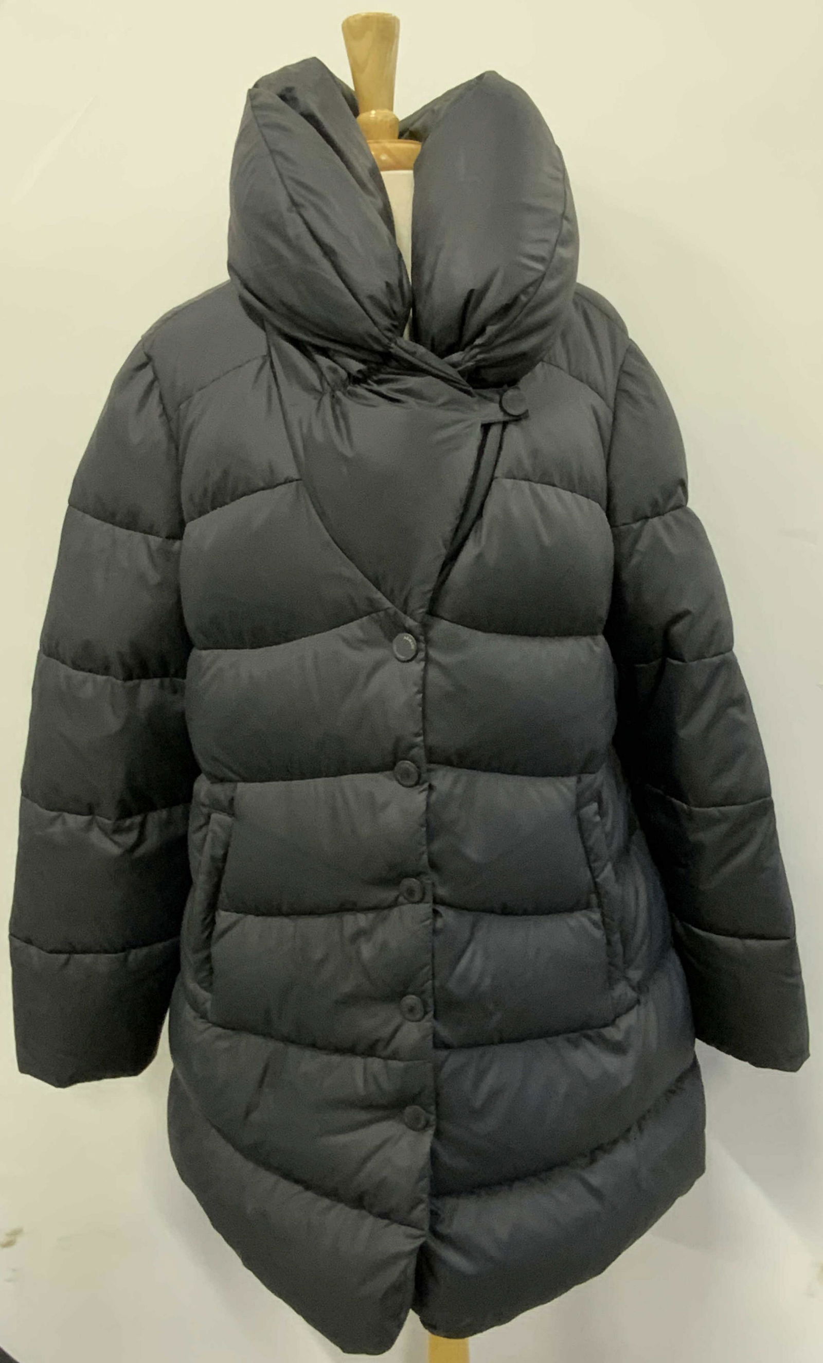 ARMANI COLLEZIONI Black Down Filled Puffer Coat (1 of 5)