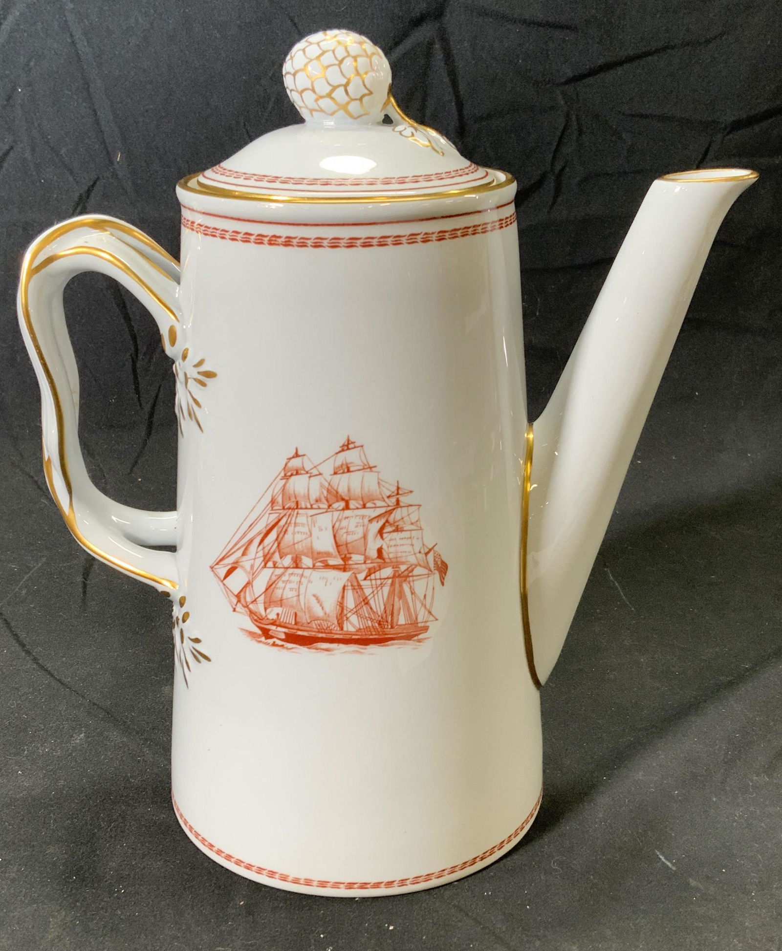 SPODE Vintage Trade Winds Ship Coffee Pot (1 of 5)