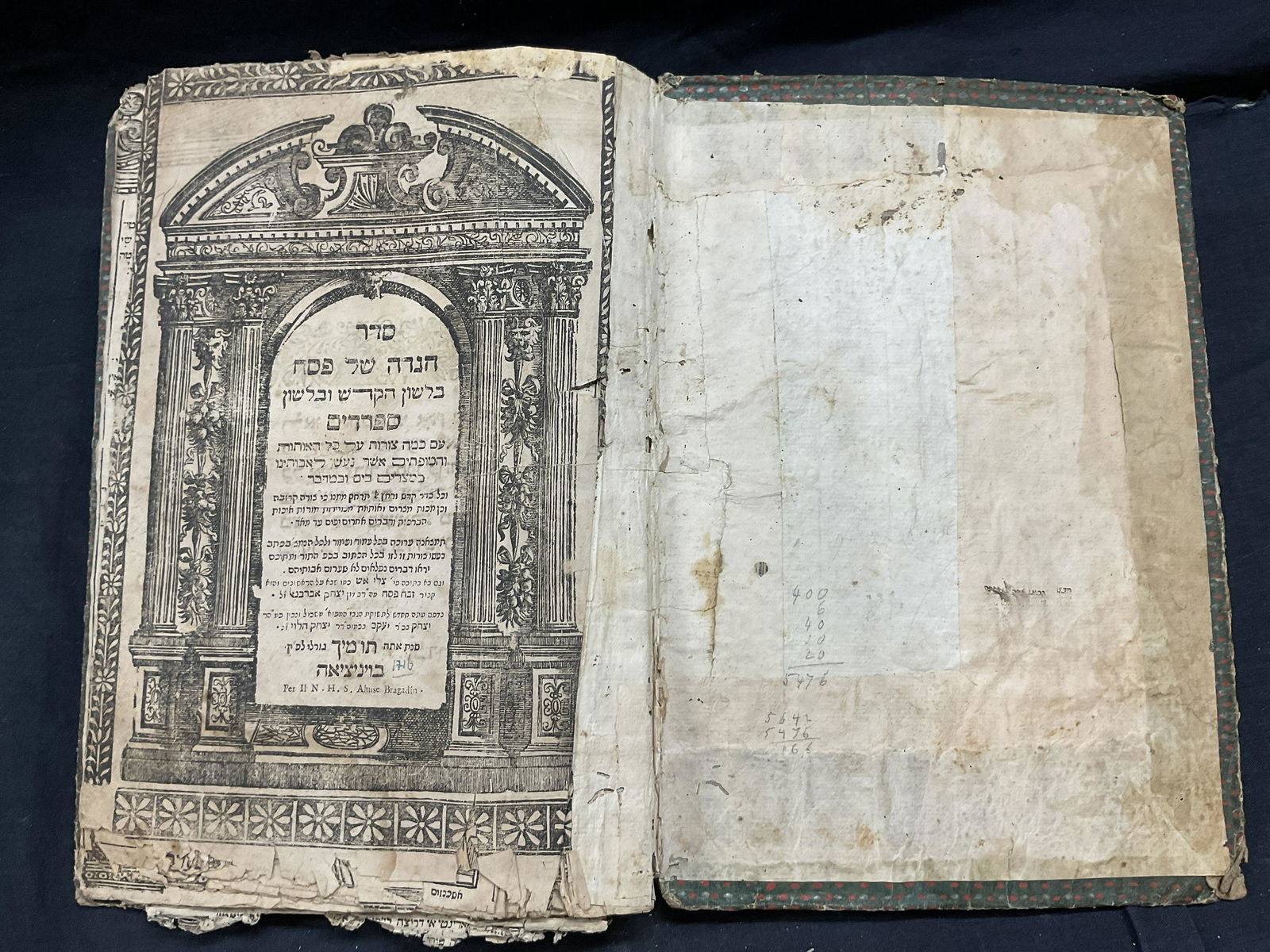 Antique 18th Cent ALUISE BRAGADIN Piyut Book (1 of 12)