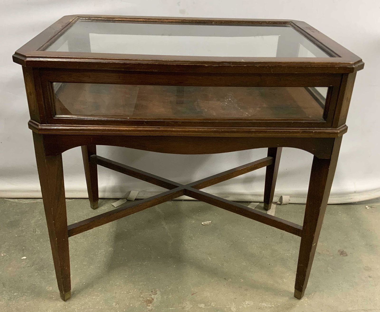 Vintage Inlaid Wooden Vitrine (1 of 13)