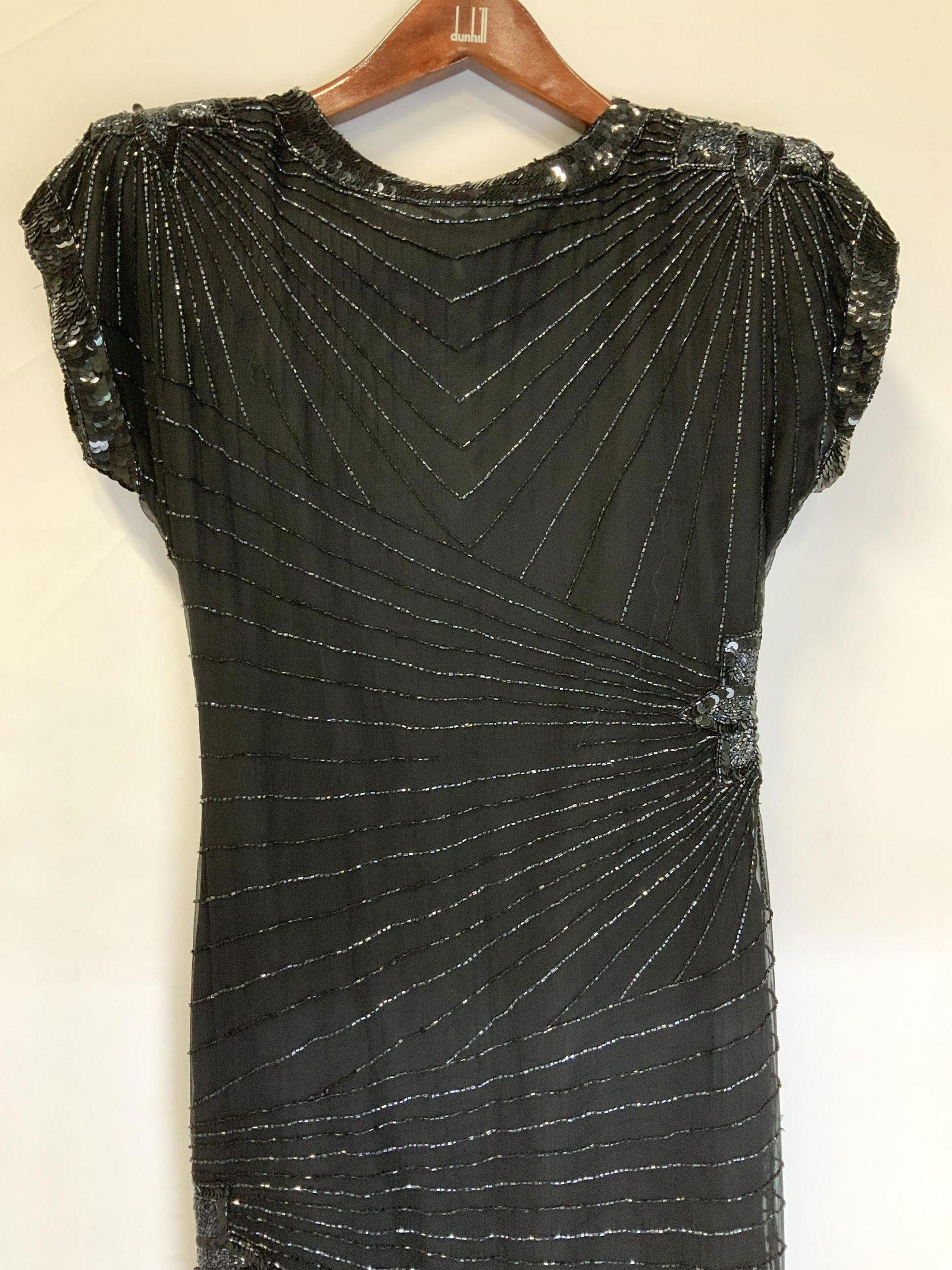 Lawrence Kazar Beaded Silk Evening Dress (1 of 8)