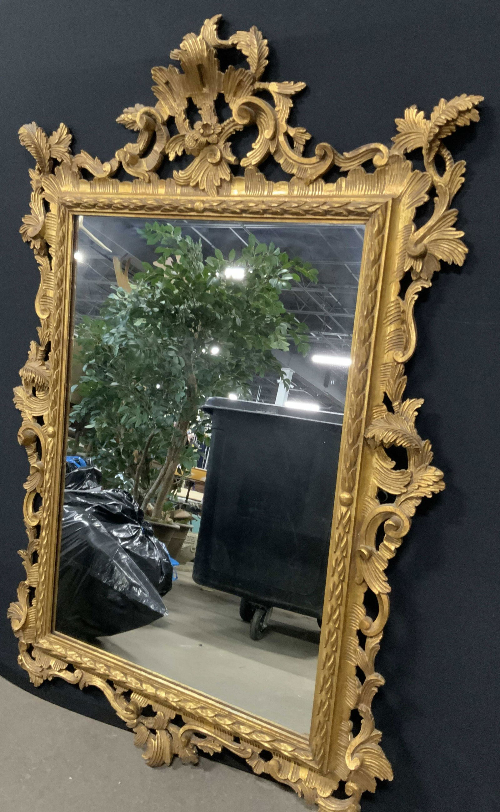 Vintage Ornately Carved Gilt Wood Mirror (1 of 11)