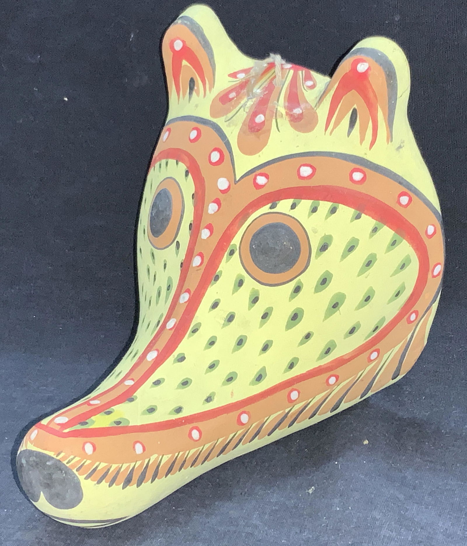 Crafted Folk Art Ceramic Fox Head (1 of 7)
