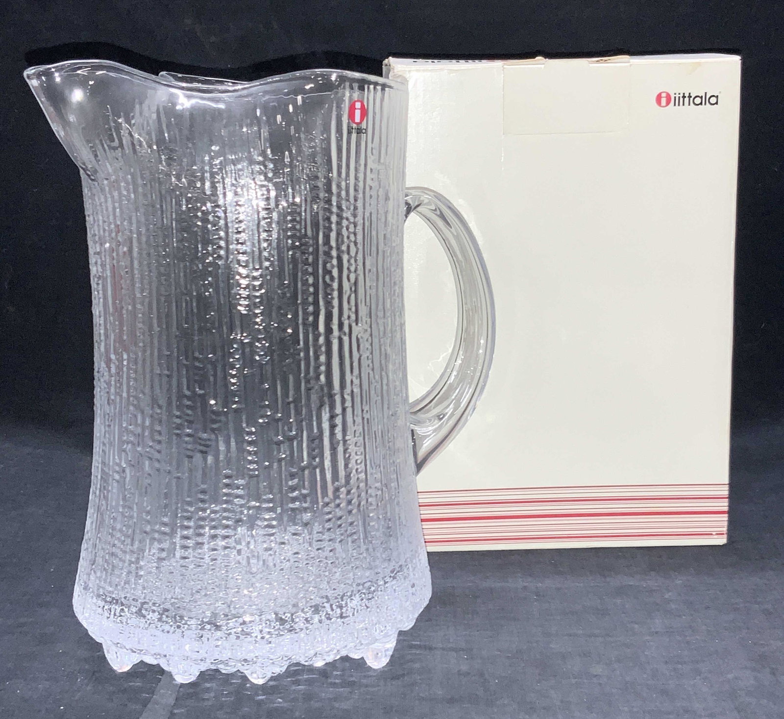 IITTALA Tapio Wrikkala Crystal Footed Pitcher, Box (1 of 10)