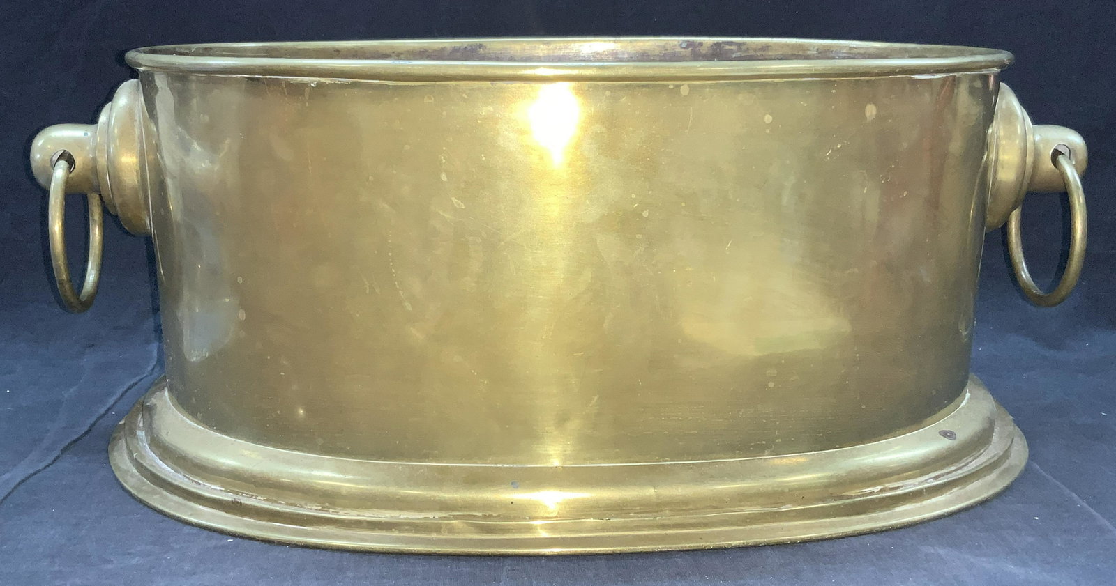 Antique  Brass Double Handled Firewood Vessel XL (1 of 7)