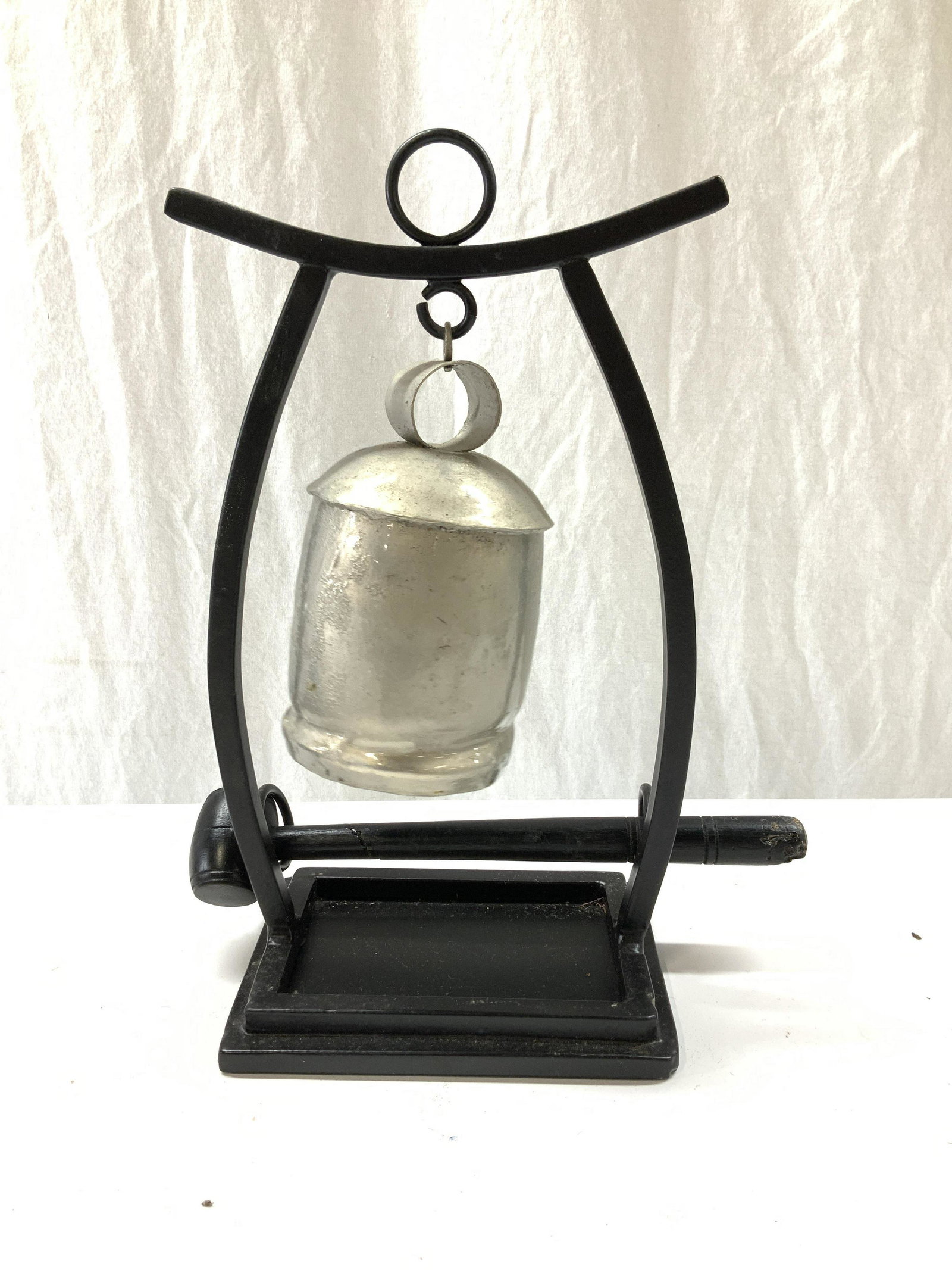 Tabletop Buddhist Temple Bell w Mallet (1 of 6)