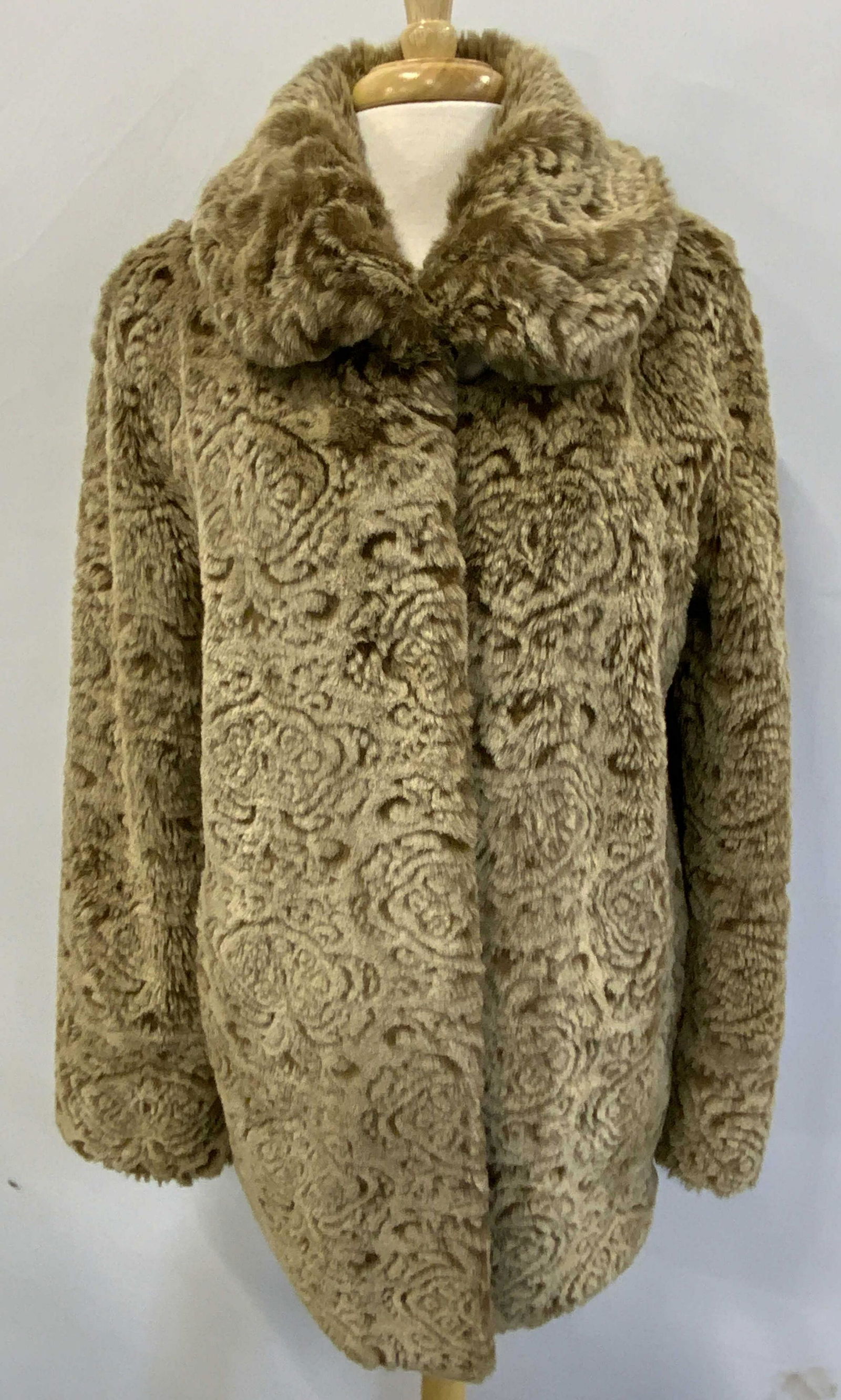 Vintage DENNIS BASSO Faux Fur Coat (1 of 5)