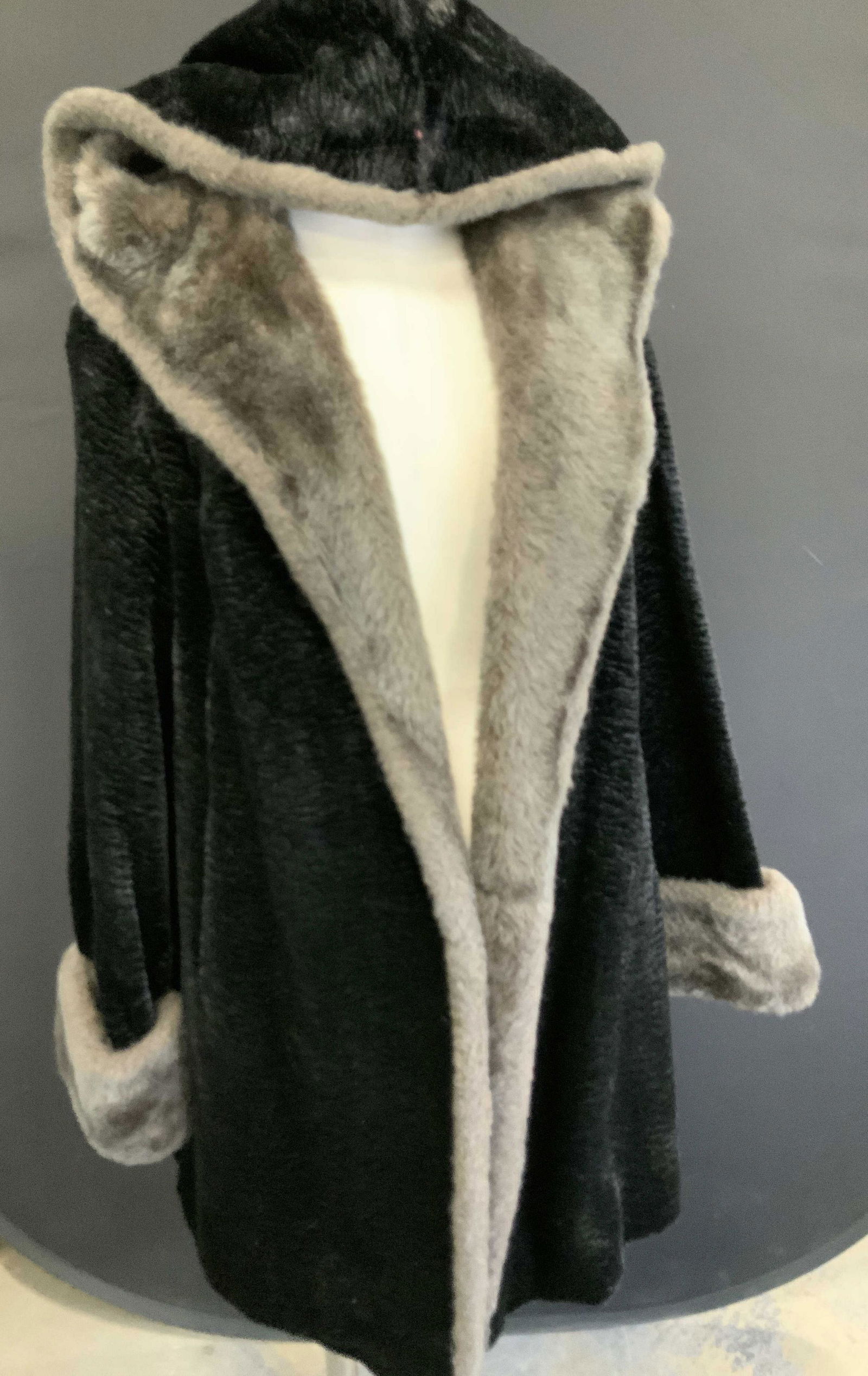 Curley Fur Lambswool Style Coat  w Hood (1 of 6)