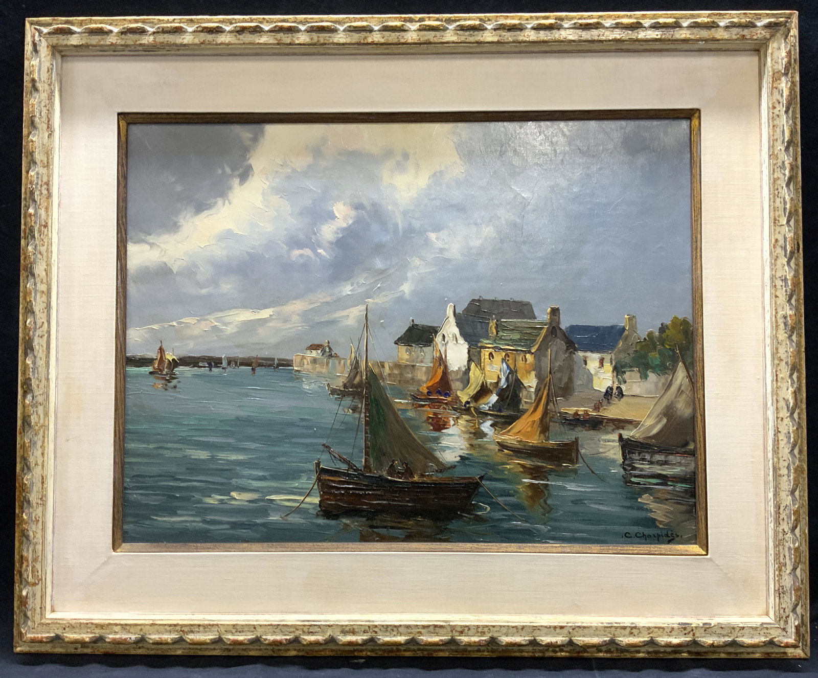 C. CHAZPIDES Signed Impressionist Oil Painting (1 of 14)