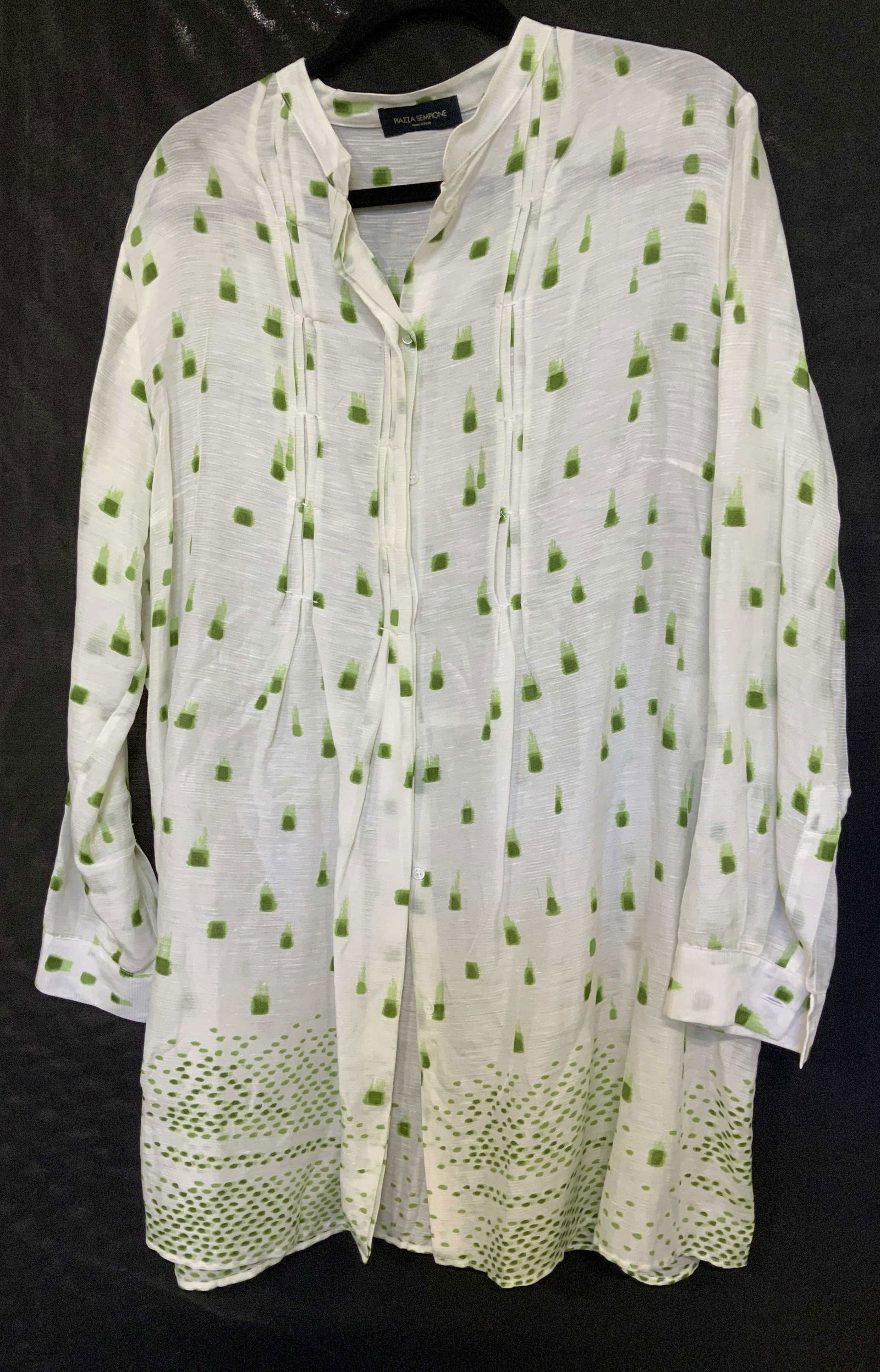 Piazza SEMPIONE Linen & Silk Tunic Blouse (1 of 5)