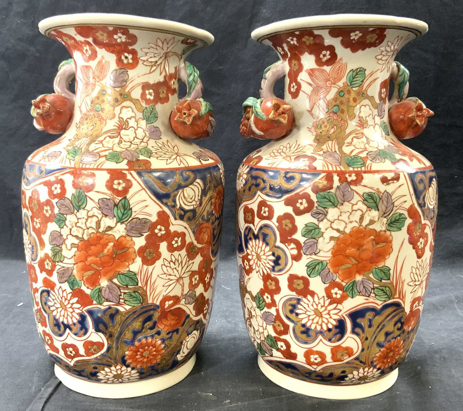 Pair Signed Asian Porcelain Vases (1 of 10)