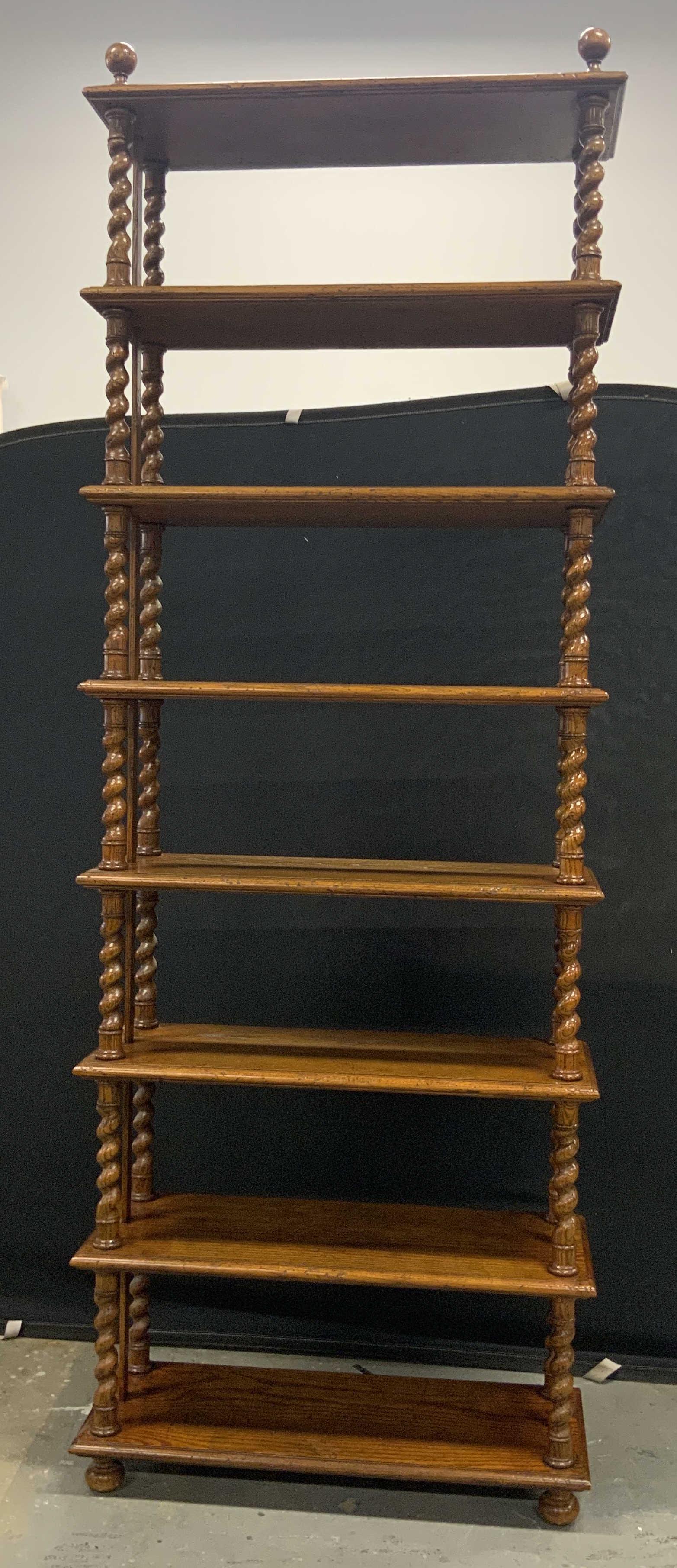 Vintage Turned Wood Eight Shelf Etagere (1 of 12)