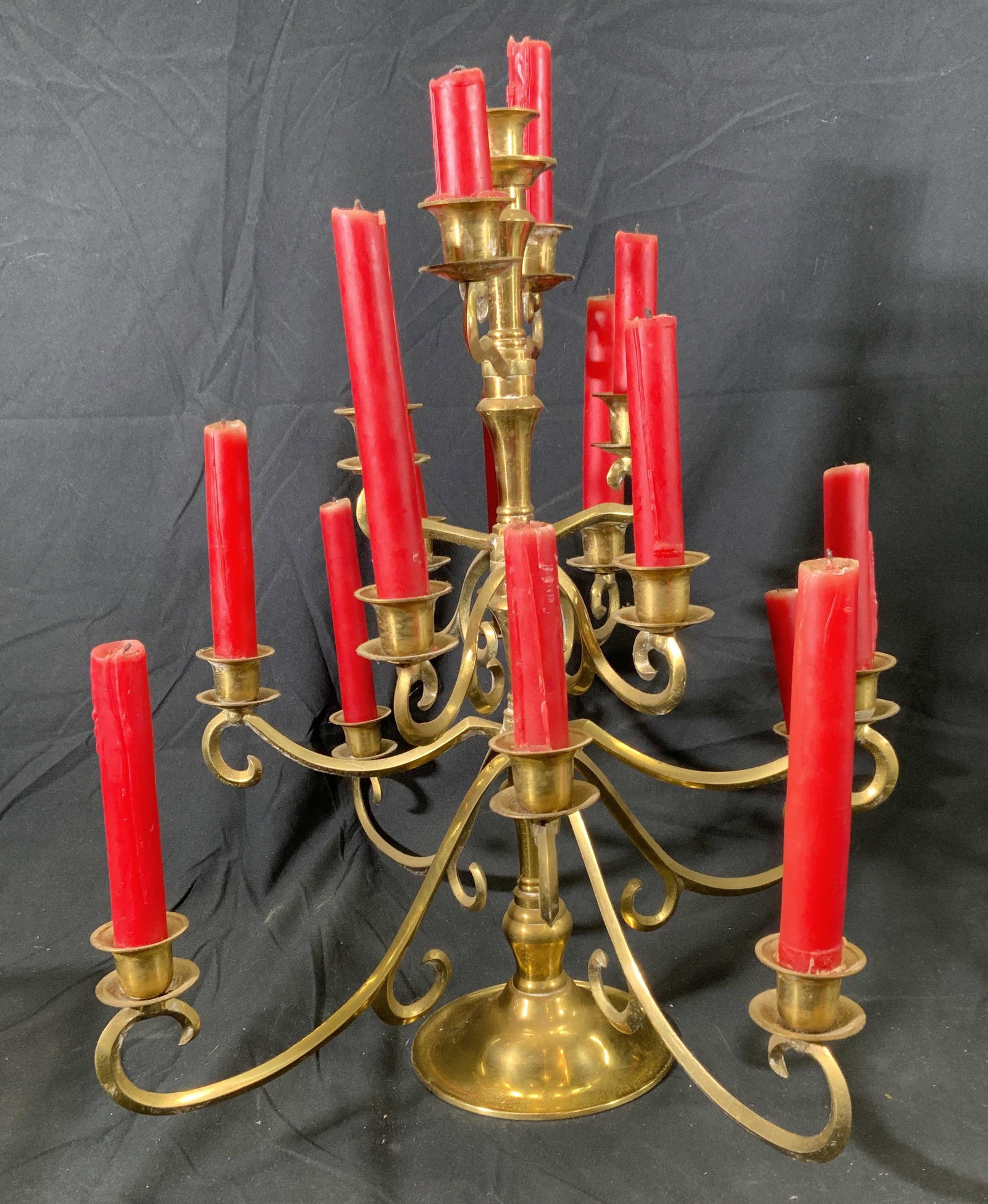 Vintage Brass Multi Arm Candelabra (1 of 4)